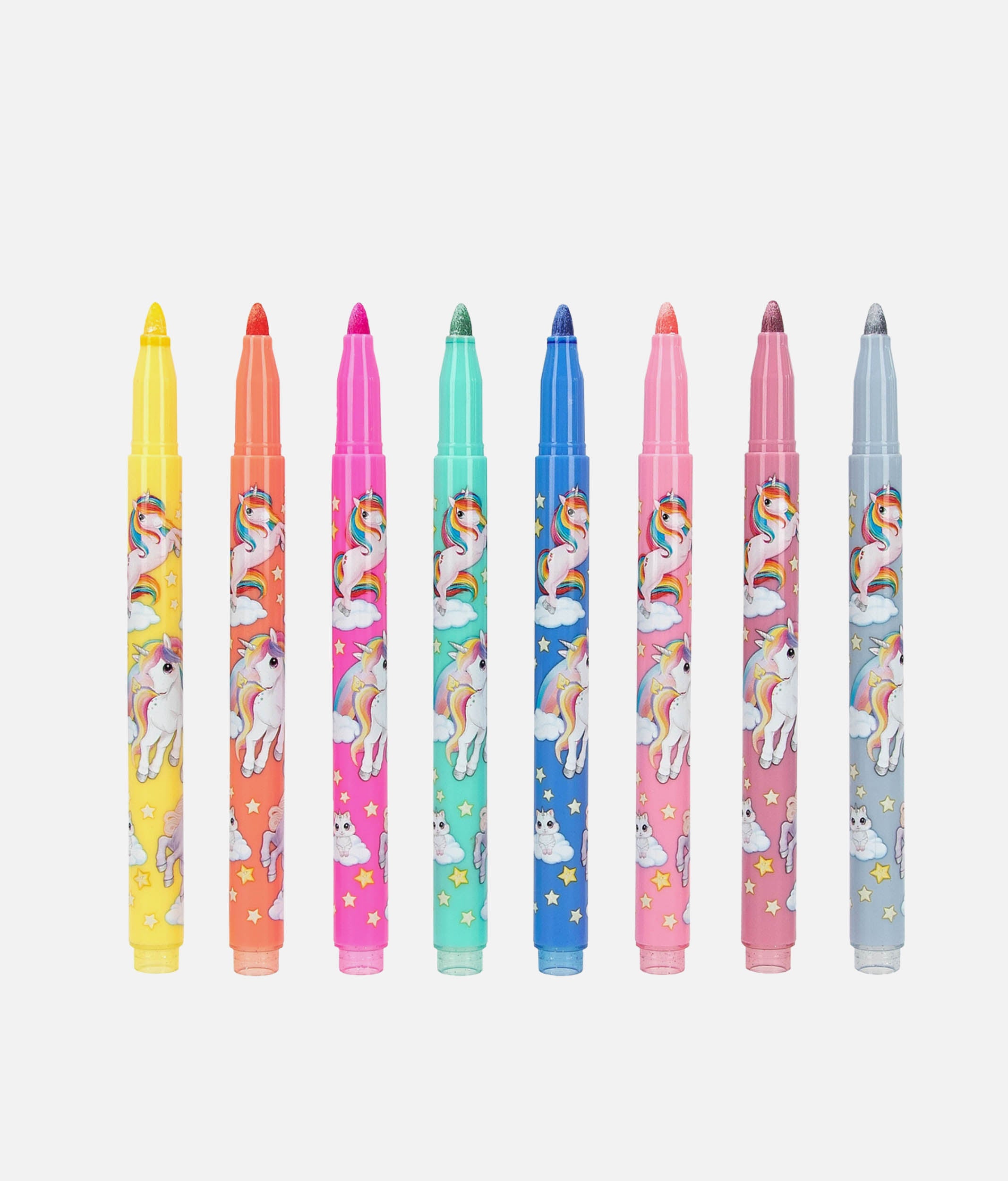 Unicorn Glossy Felt Pen Set - 0012094