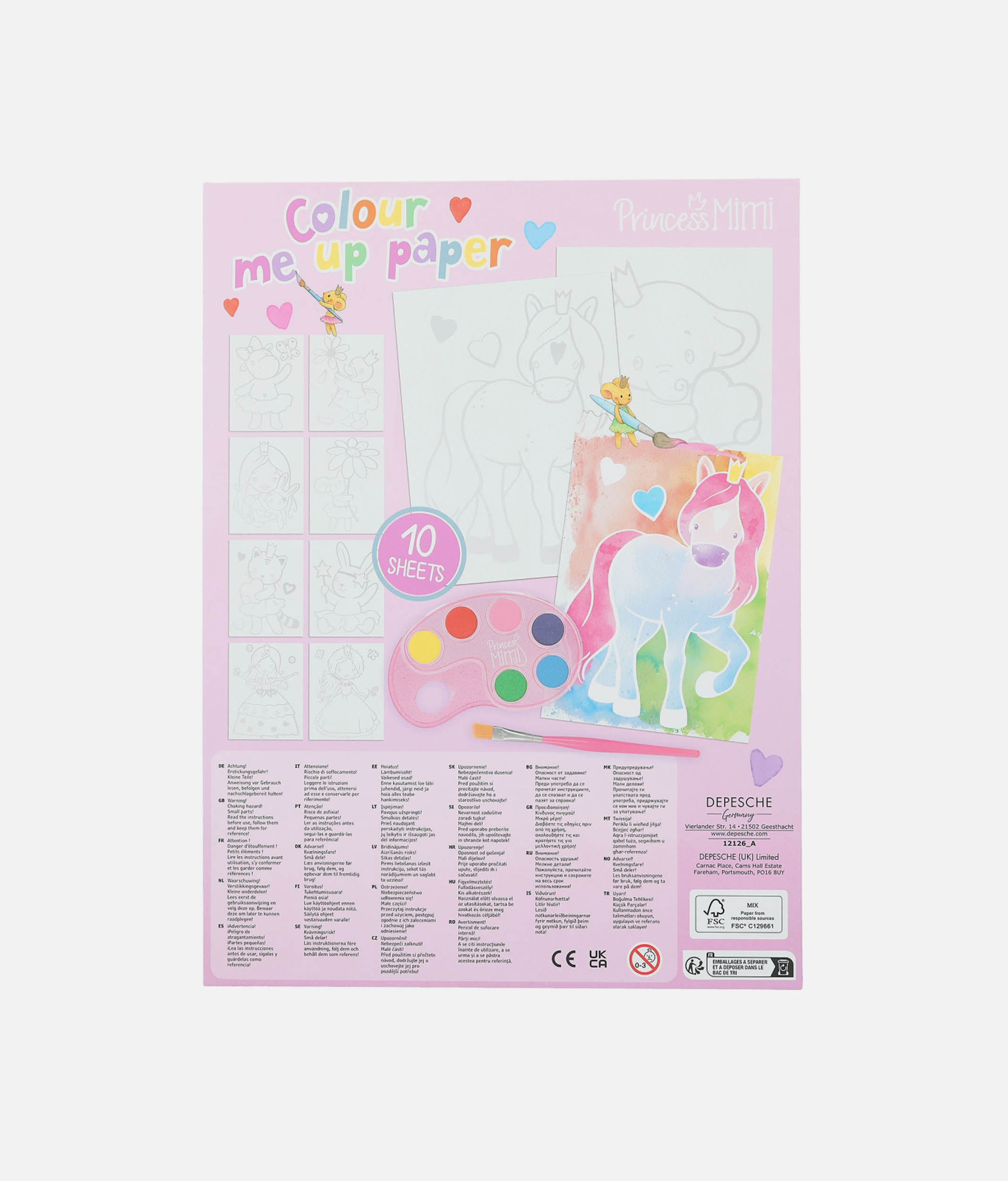 Princess Mimi Colour Me Up Paper