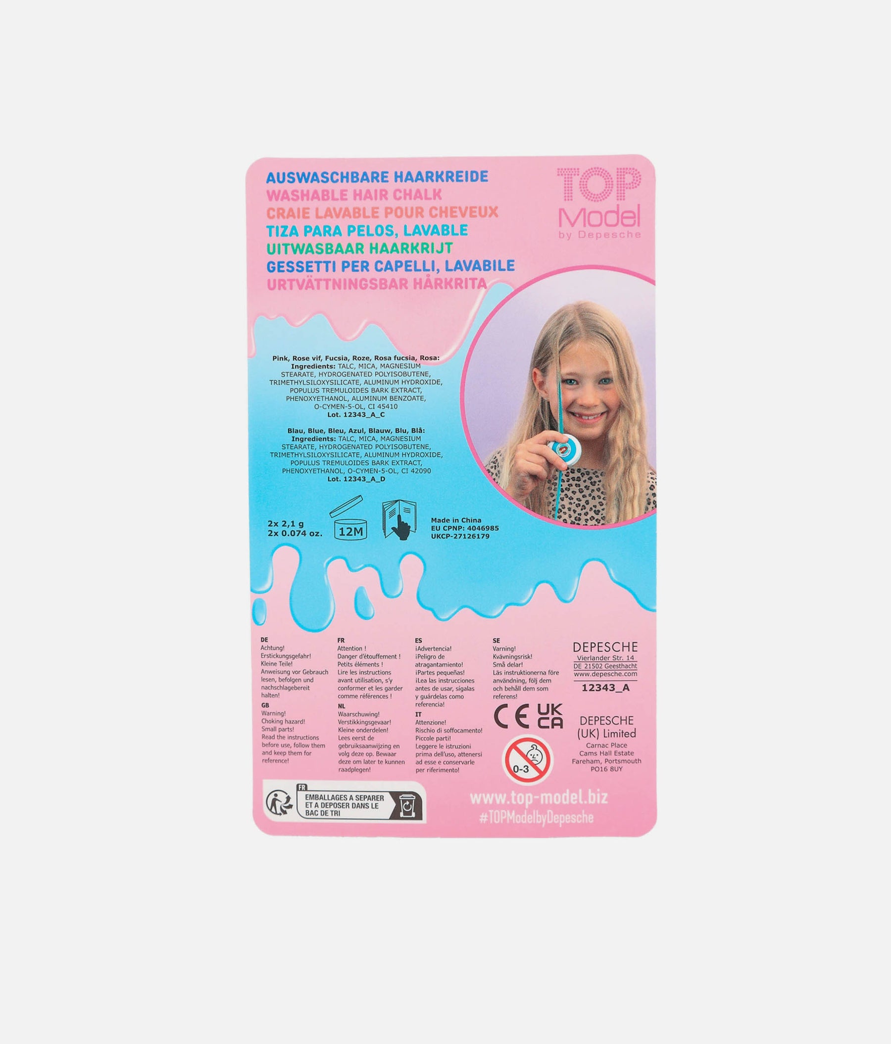 TOPModel Hair Chalk Set - 0012343