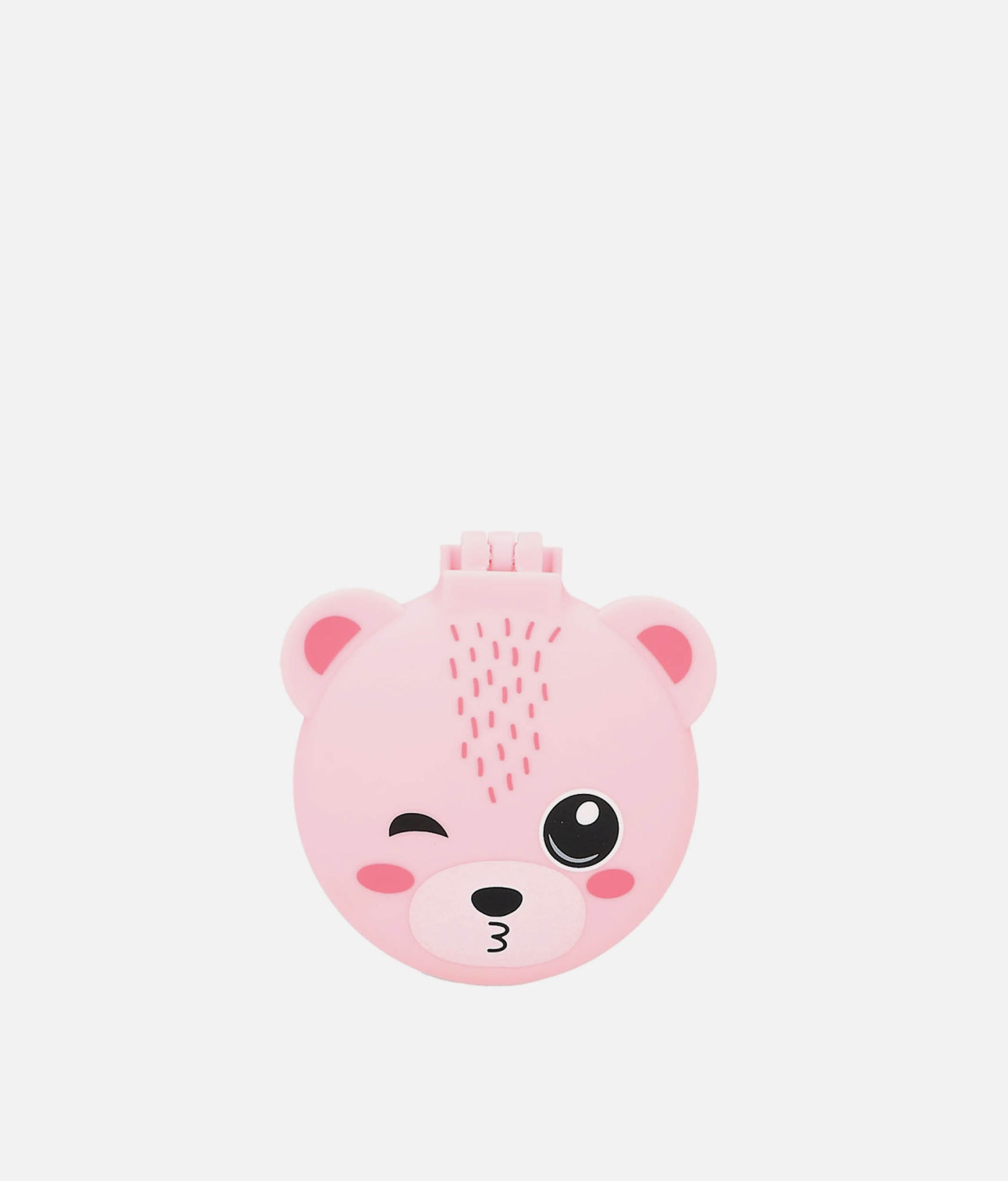 Folding Hairbrush With Mirror - 0012429