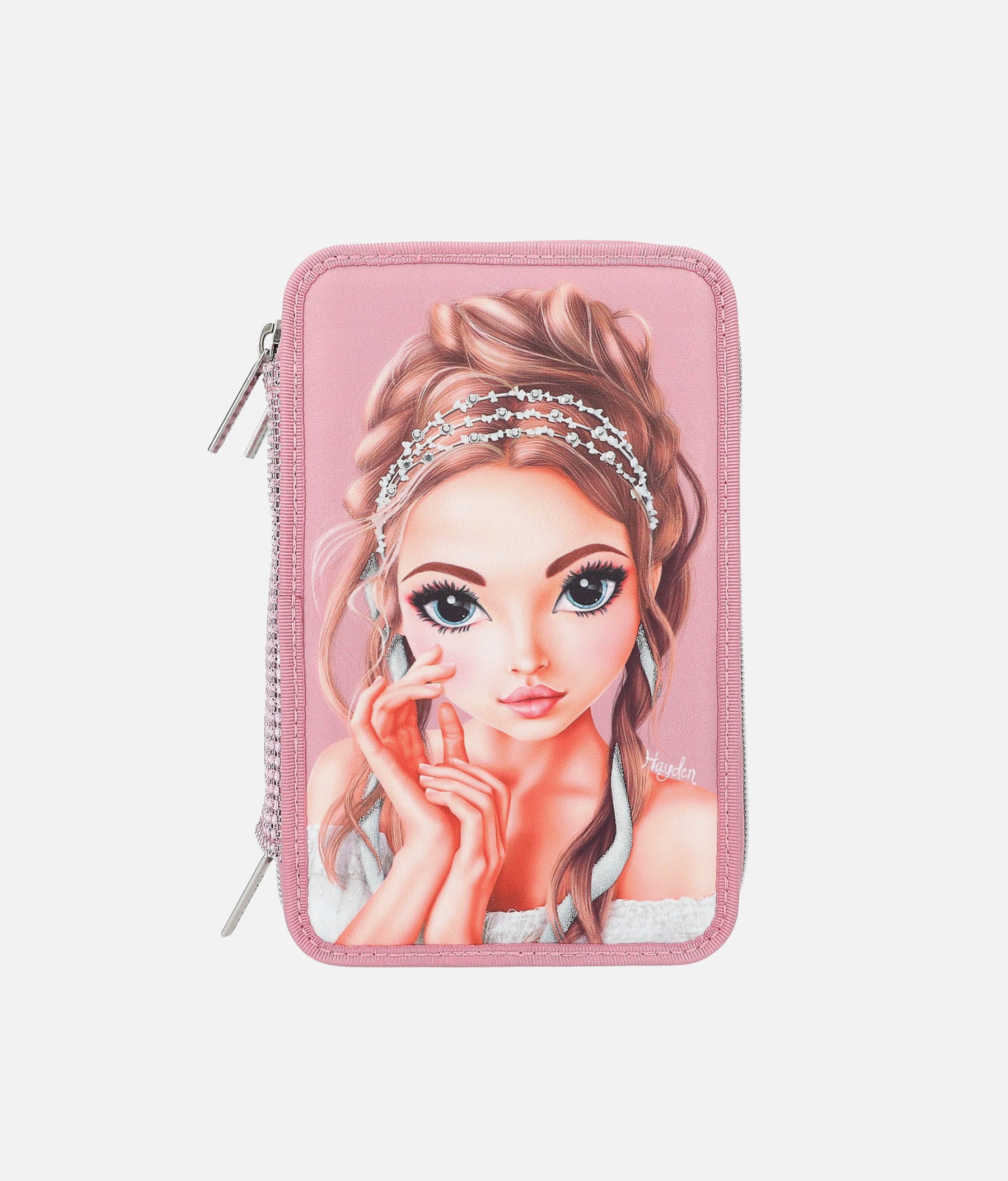 Triple Pencil Case GLITTER QUEEN - 0012522