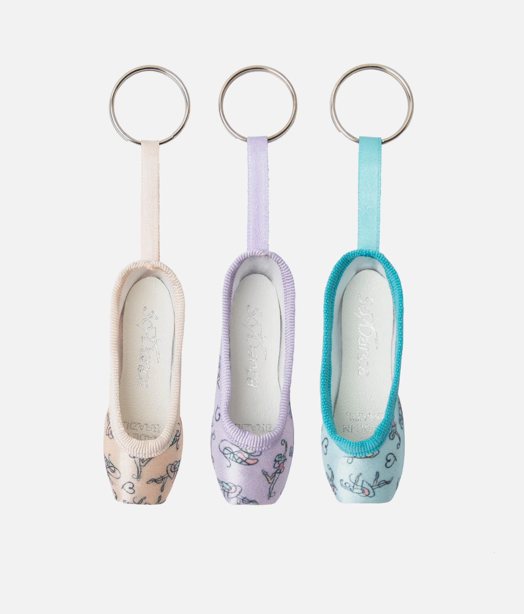 Pointe Shoe Keyring - 016