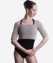 Knitted Ballet Crop Top, Warm-Up Dance Sweater for Dancers - 6530