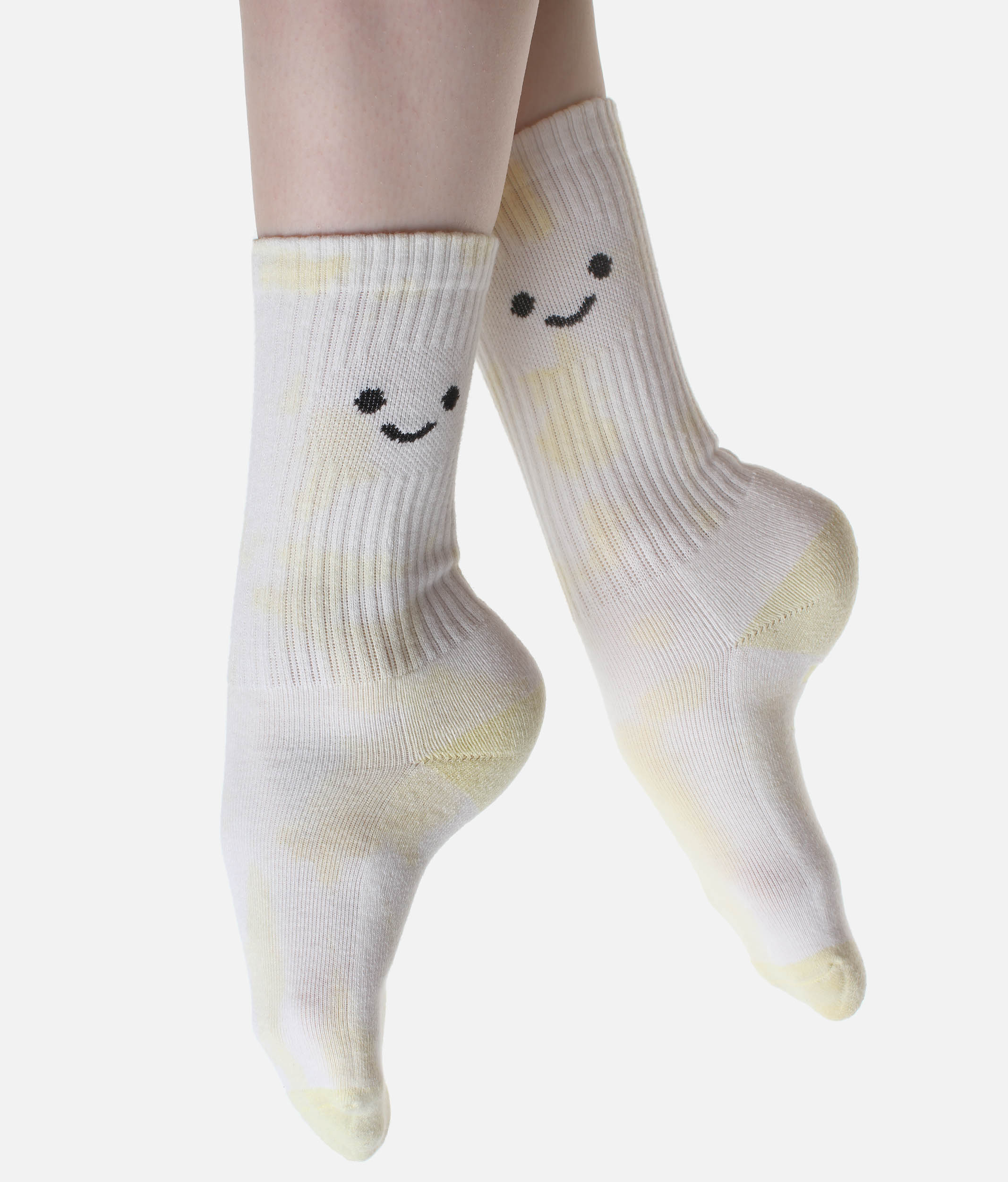 Happy Face Mid-Calf Socks - Perfect for Gym and Everyday Fun
