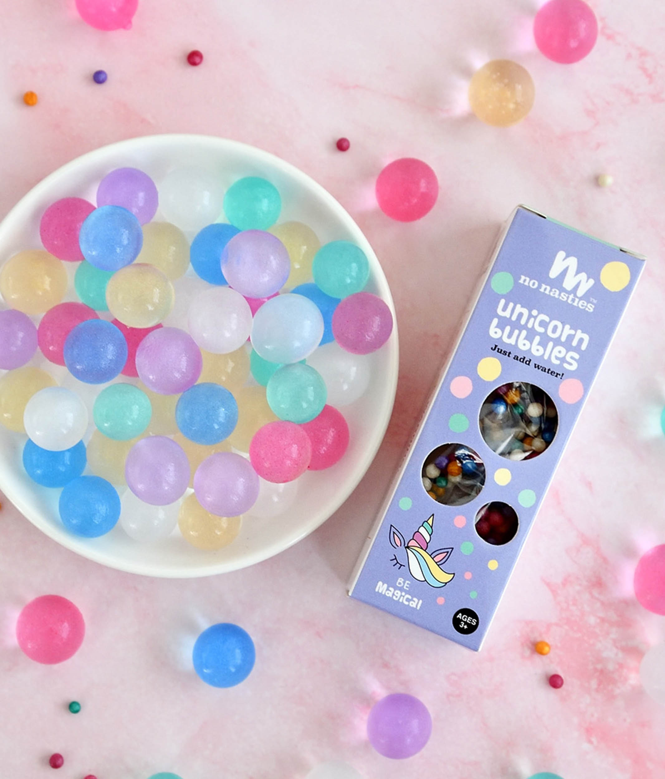 Unicorn Bubbles Pastel Biodegradable Water Beads