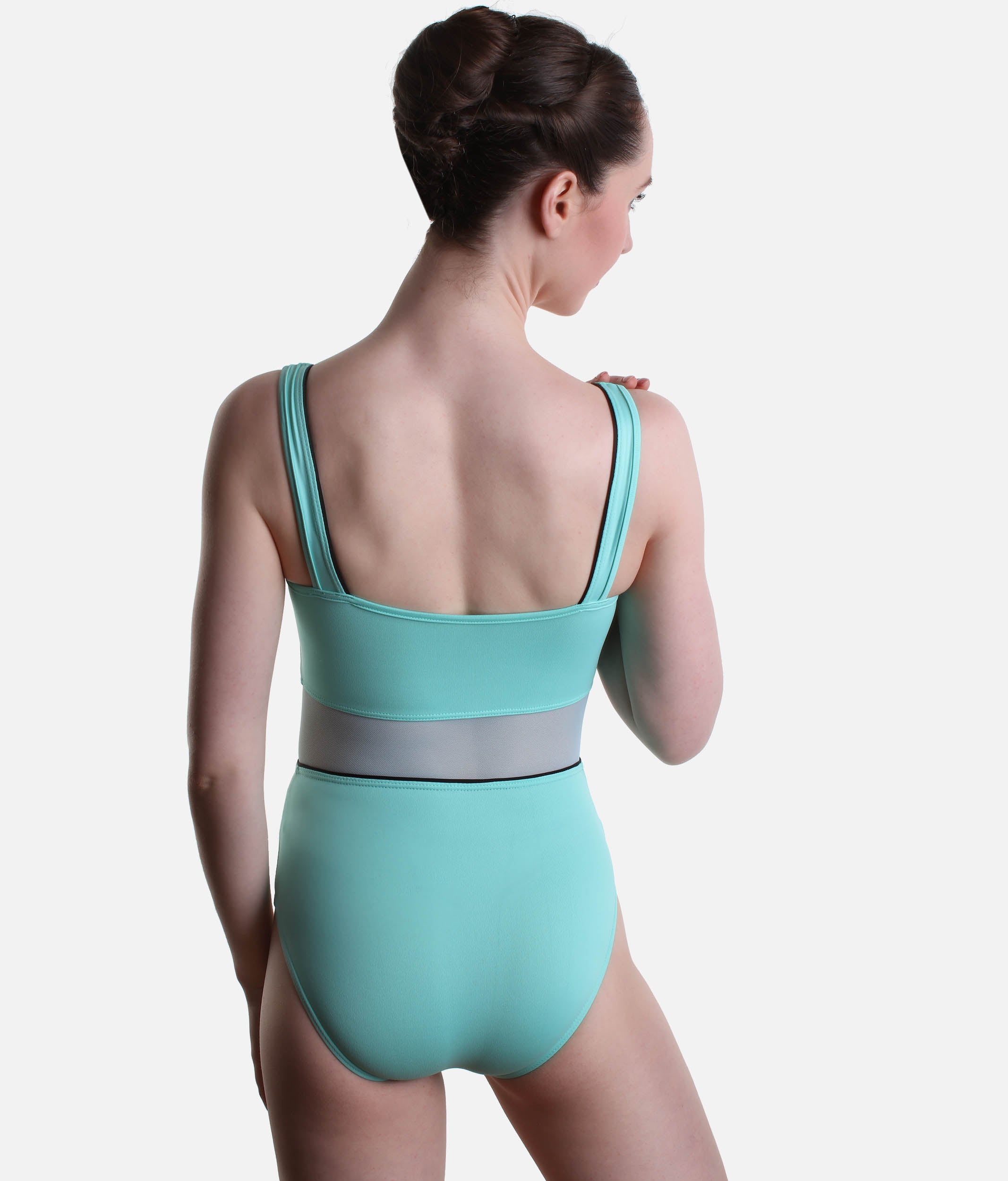 Tank Strap Leotard, Sleek Scoop Neckline - BY03