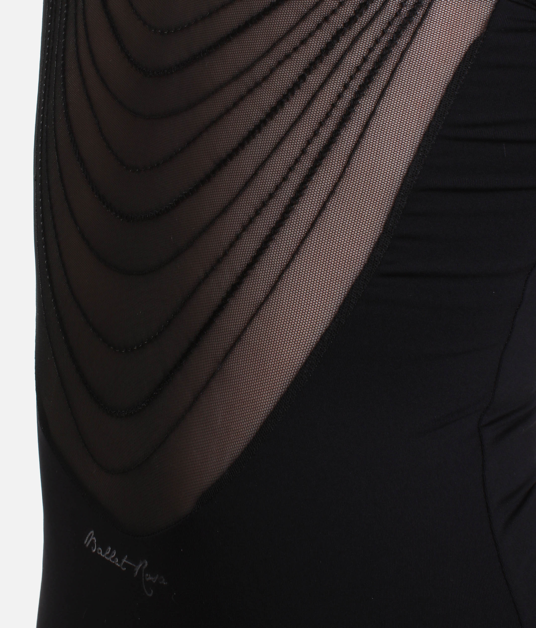 Camisole Leotard with Embroidered Mesh Back - CHAUCER