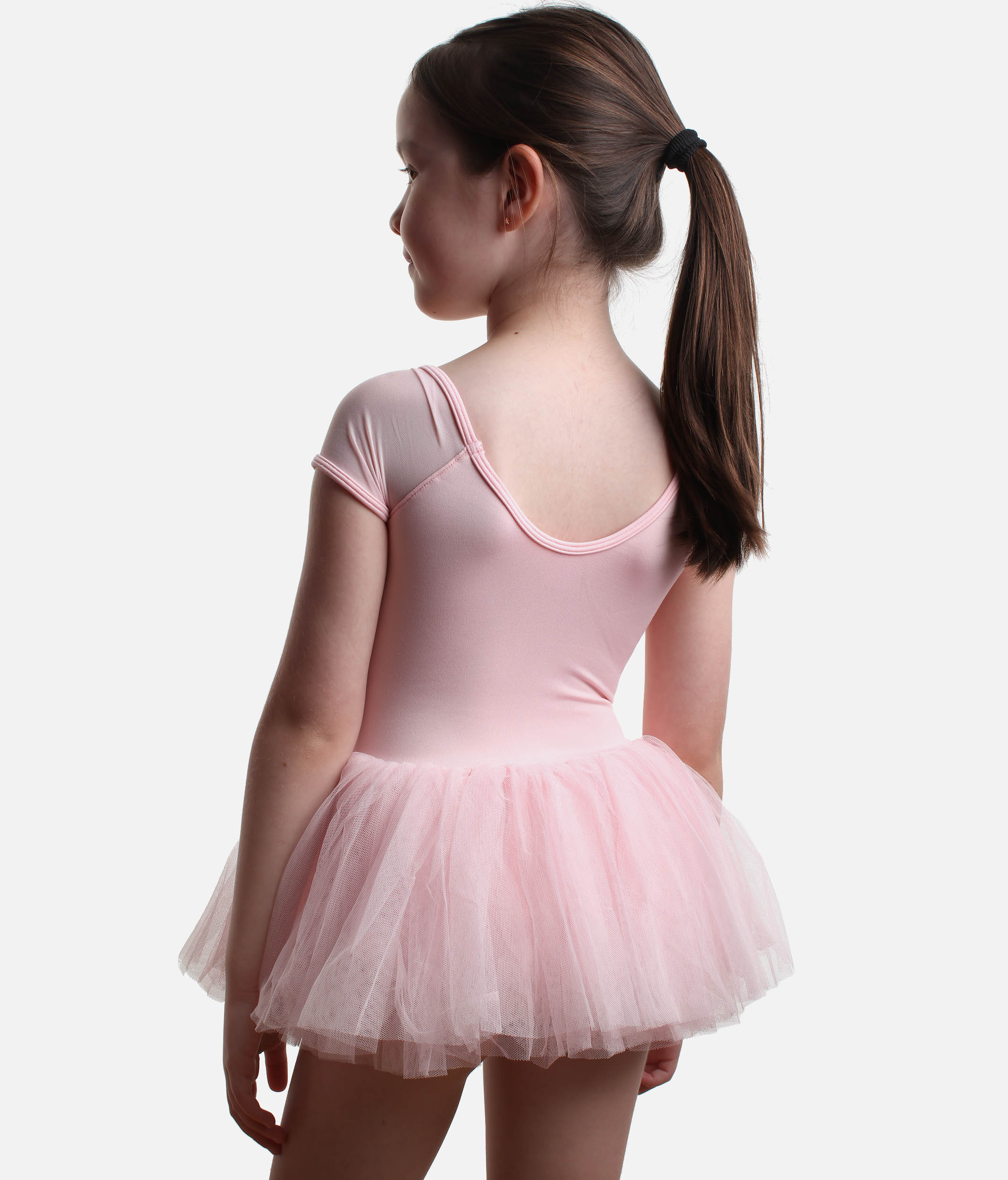 Girls Lucy Cap Sleeve Tutu Dress with Floral Embroidery - CL20002