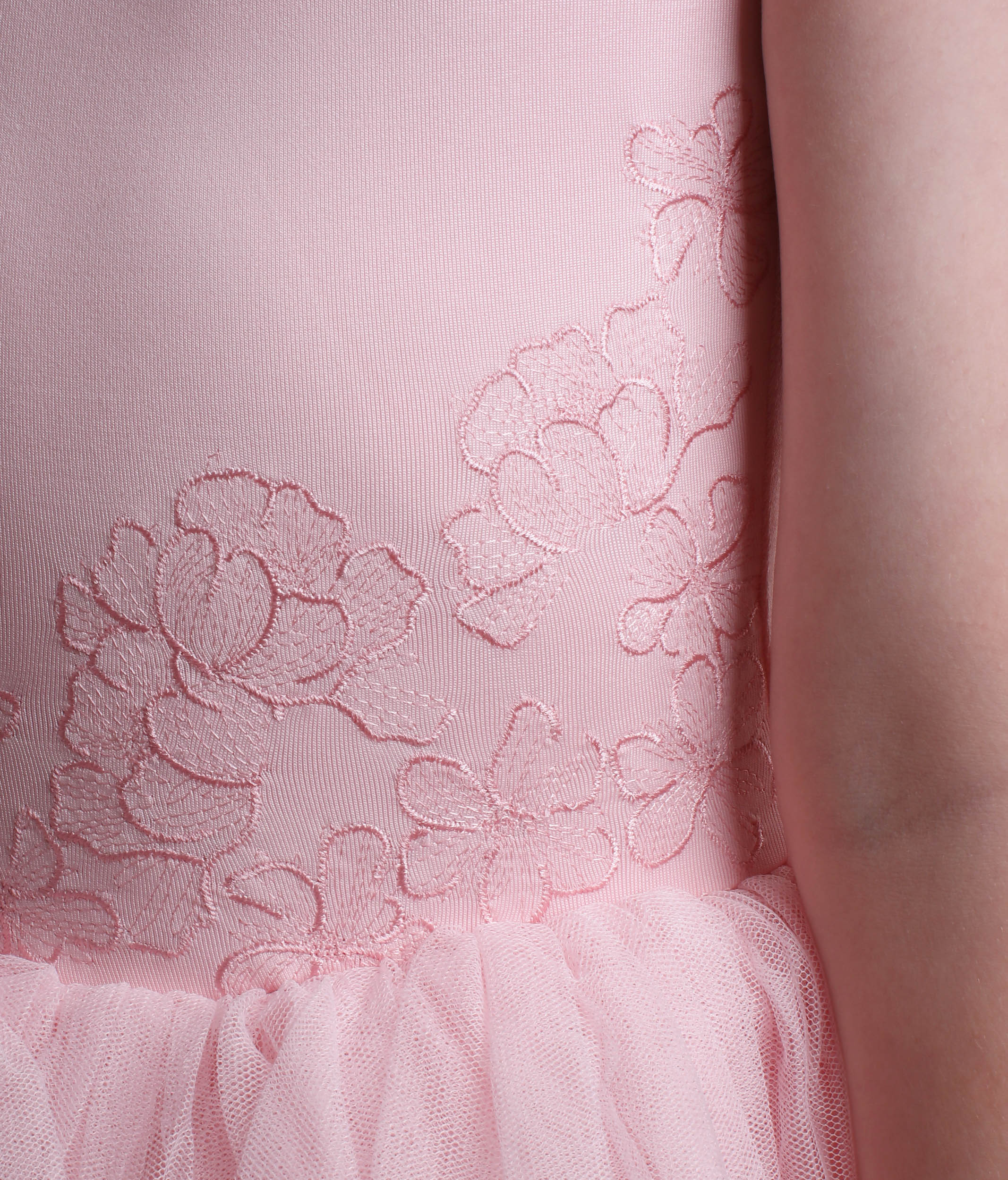 Girls Lucy Cap Sleeve Tutu Dress with Floral Embroidery - CL20002