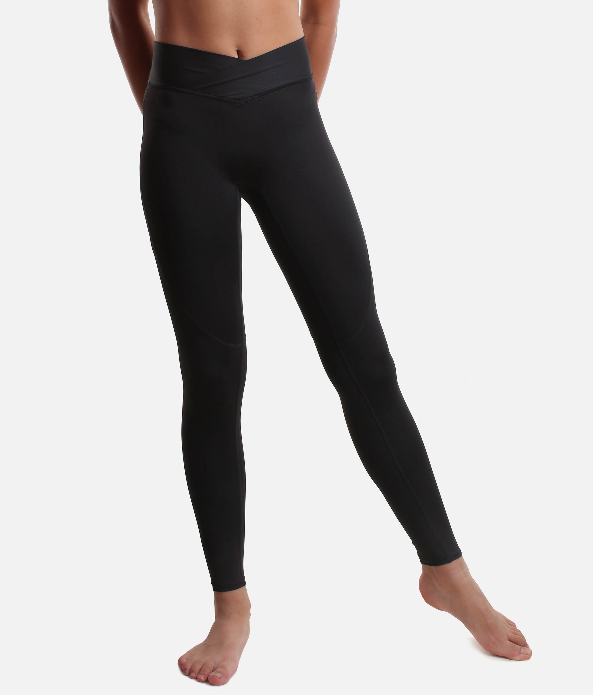 Girls Natalia V-Front Dance Leggings, Full Length Studio Essential - CP80002