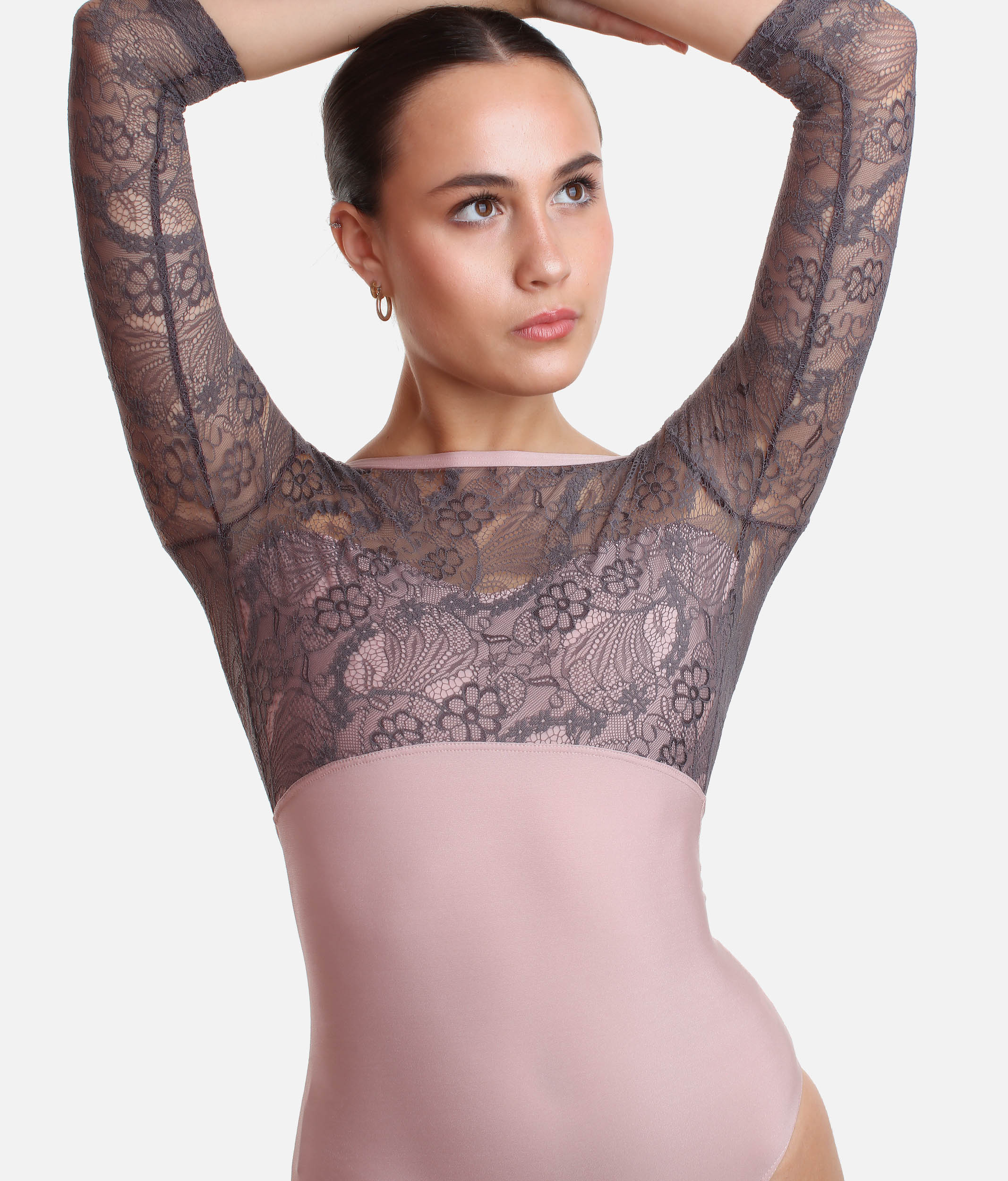 Lace Long Sleeve Classic Leotard - DIANA DI