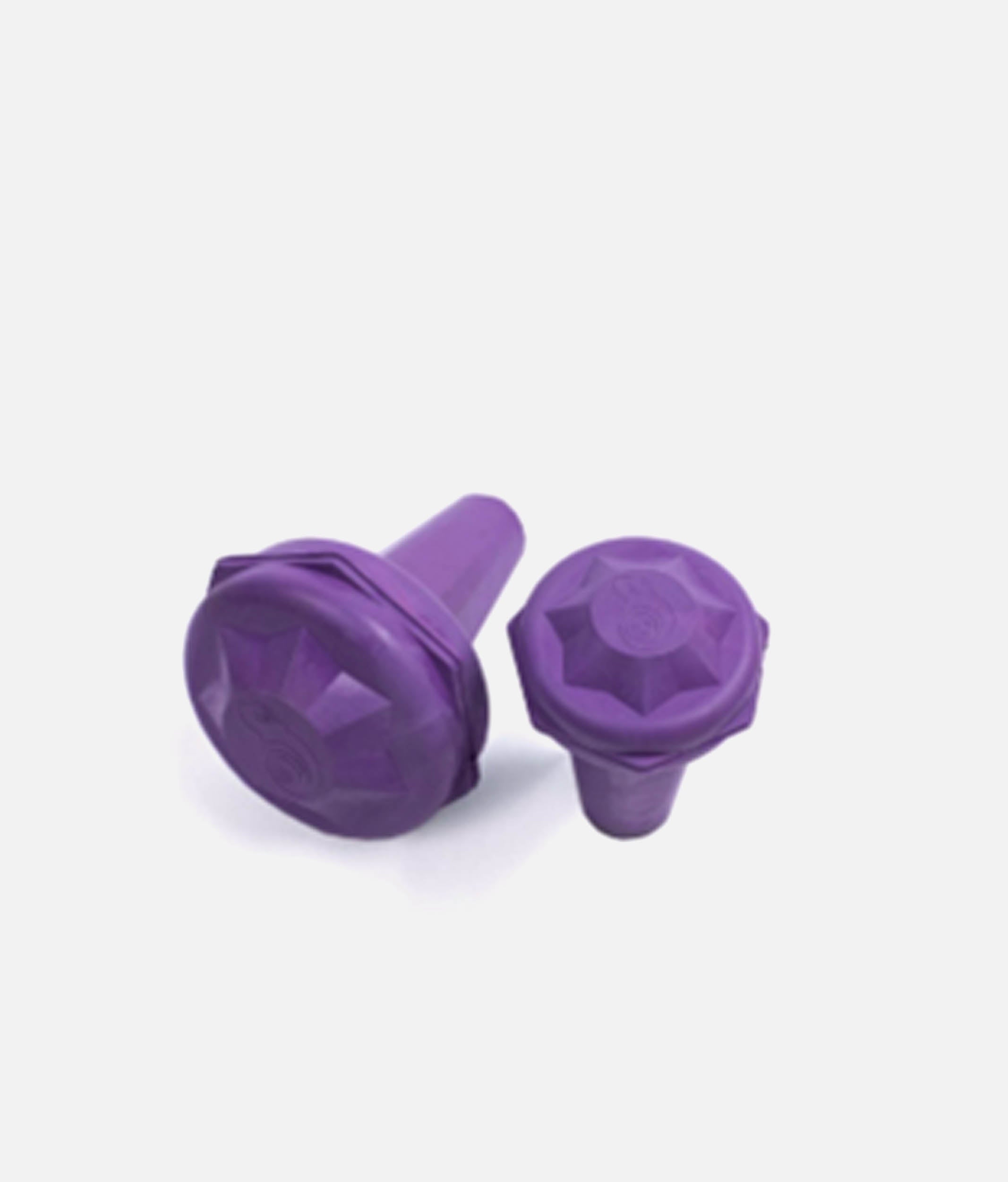 Twirling Baton Tip Set - Anti-Roll Rubber Ends for Thick-Shaft Batons