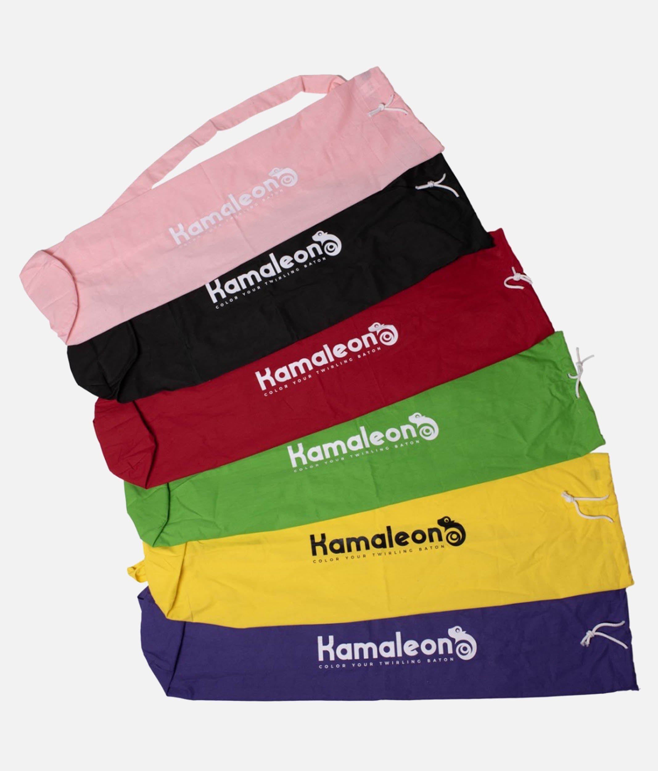 Colourful Baton Carry Bag - Lightweight Cotton Tube Bag for Twirlers
