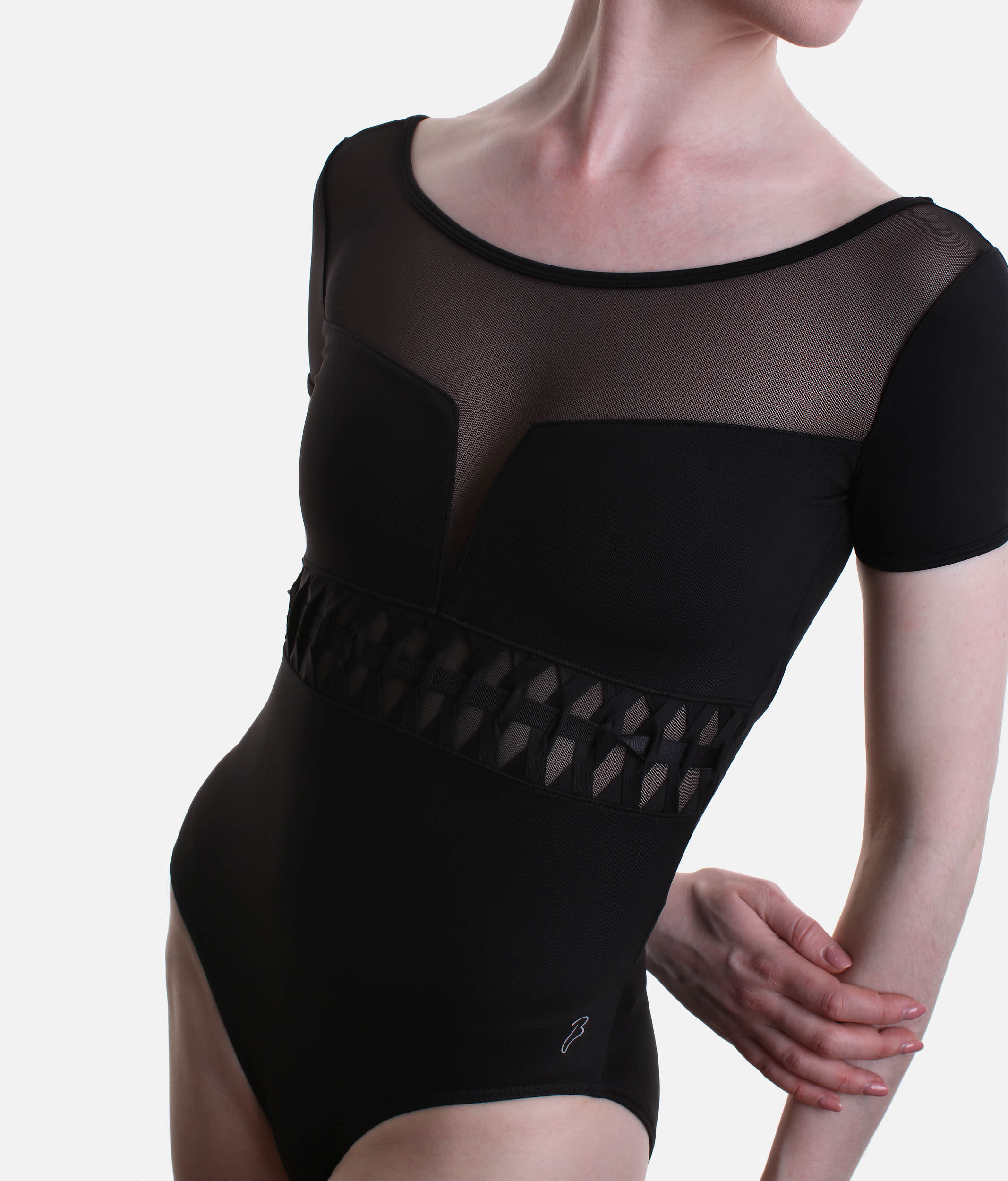 Talise Cap Sleeve Leotard, Black Ballet Dancewear - L9242