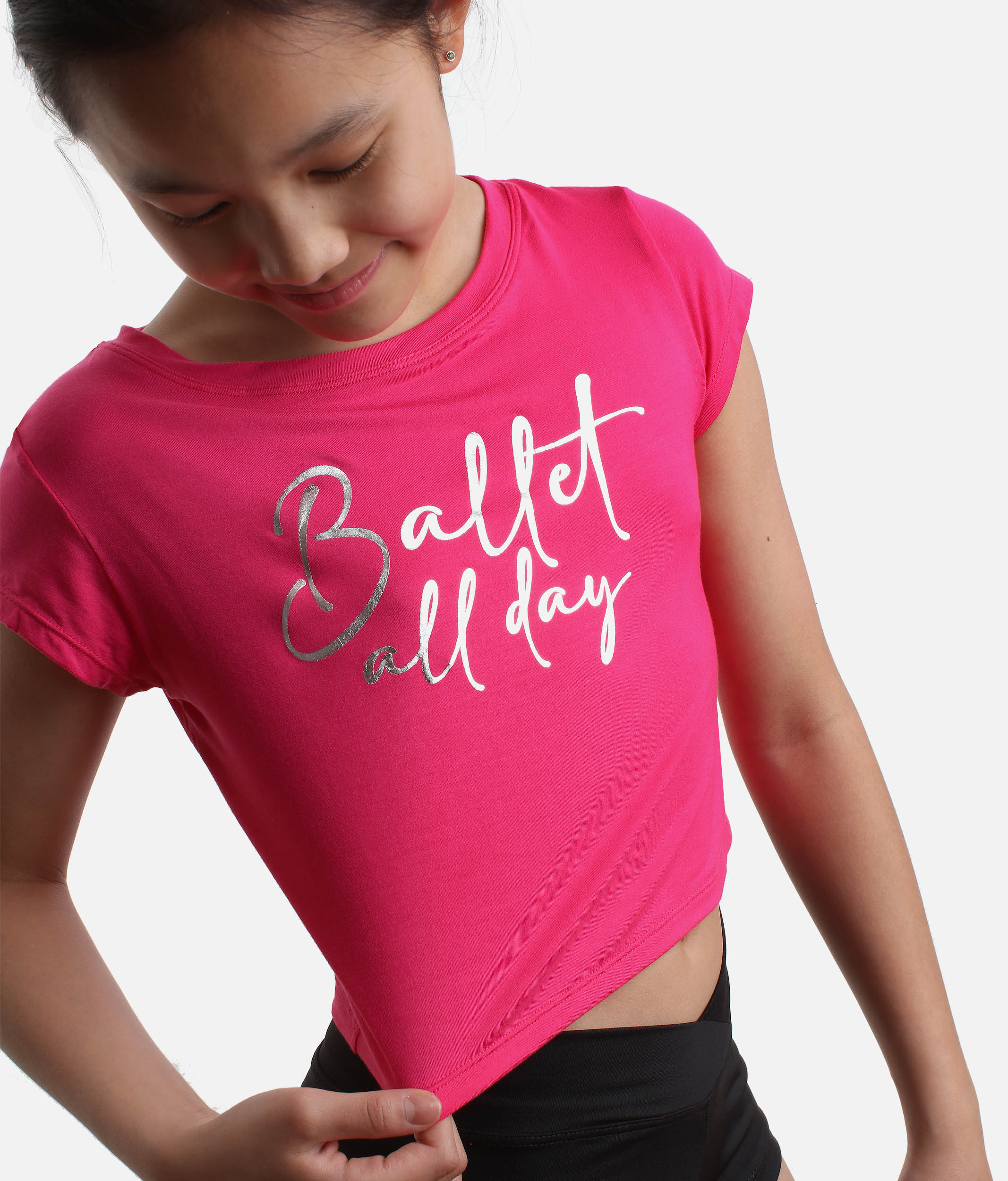 Girls Ballet Print Top - 745