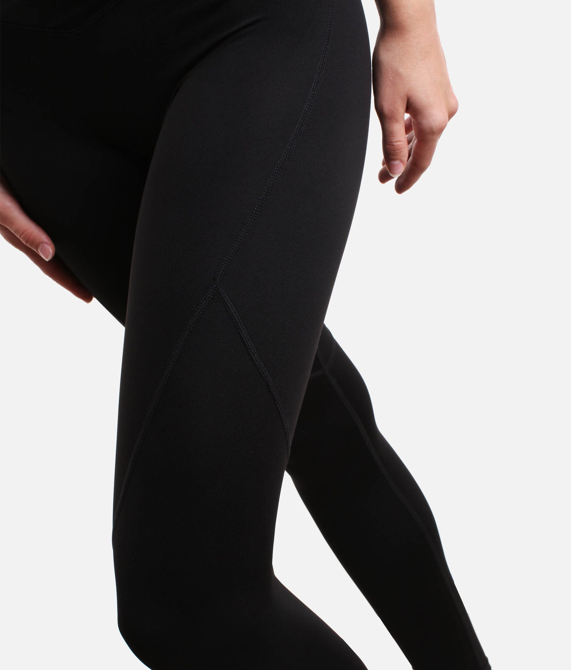 Anna V Front Leggings, Full Length, High Waist Contour Fit for Dancers - P80001