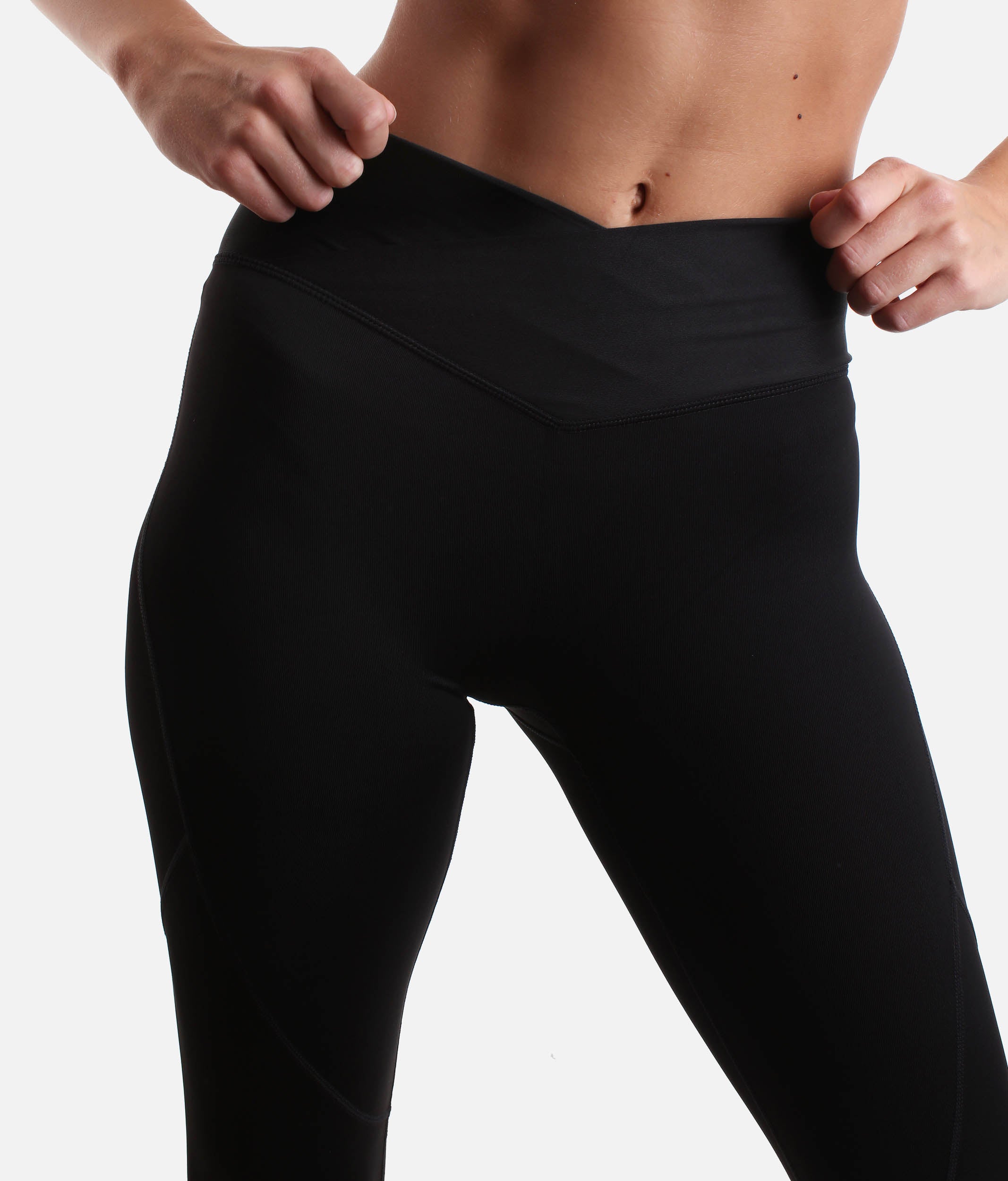 Anna V Front Leggings, Full Length, High Waist Contour Fit for Dancers - P80001