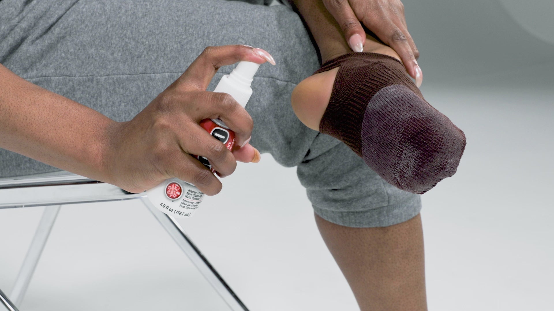 Load video: PERFORMANCE SHOCK, Crew Compression Dance Sock with TRACTION