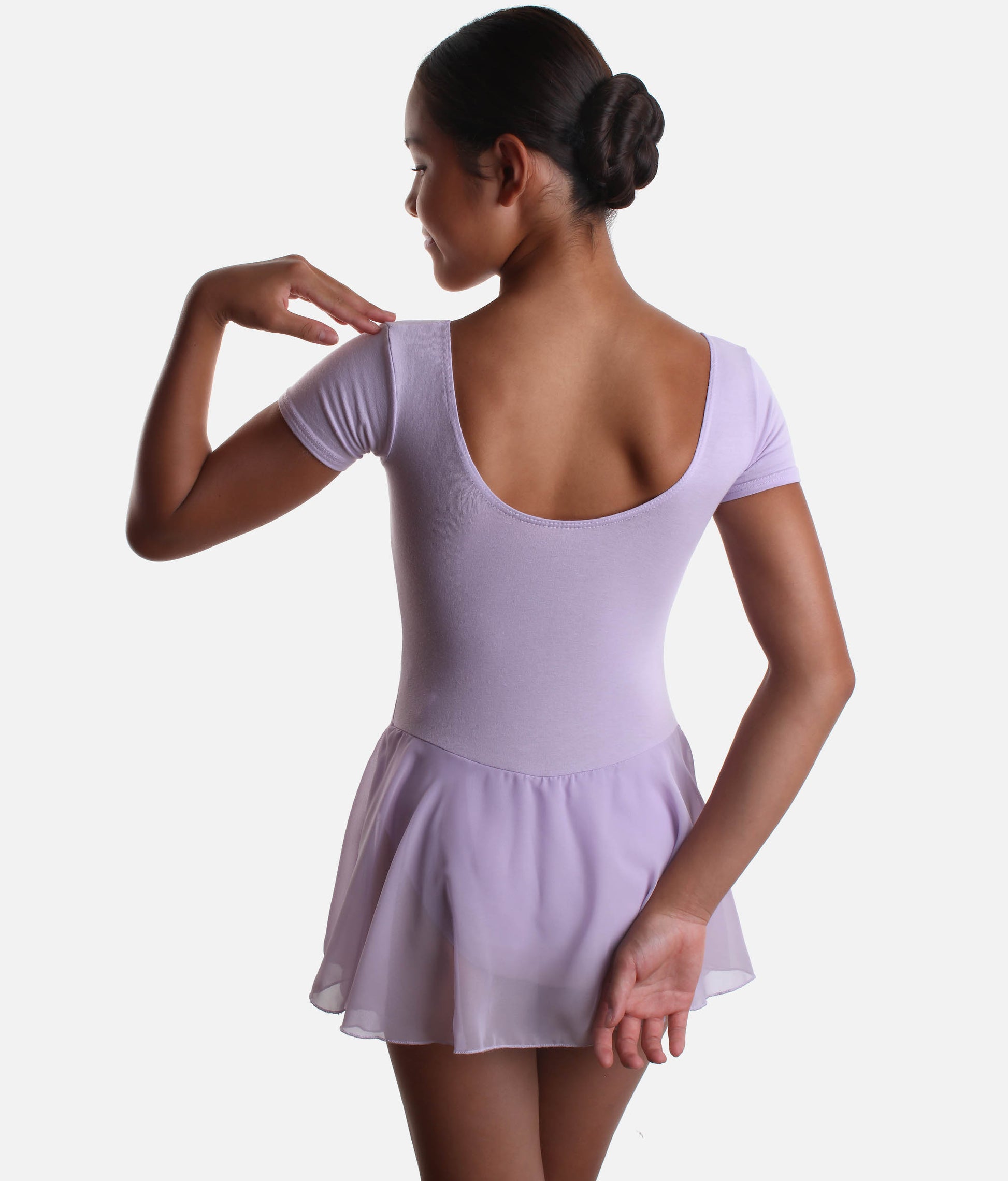 Girls Ballet Skirted Leotard with Cap Sleeves, RAD Exam Approved - REBECCA / FREYA