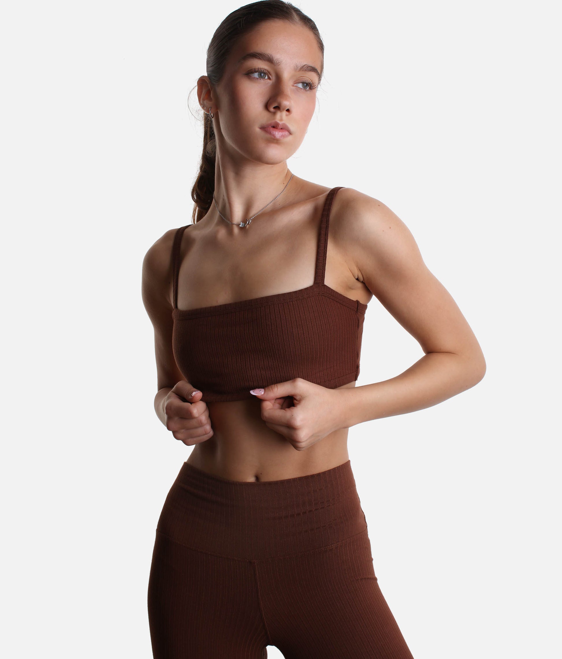 Soft Knit Yoga Bra, Low-Impact & Gentle Everyday Support - RIB BRALETTE