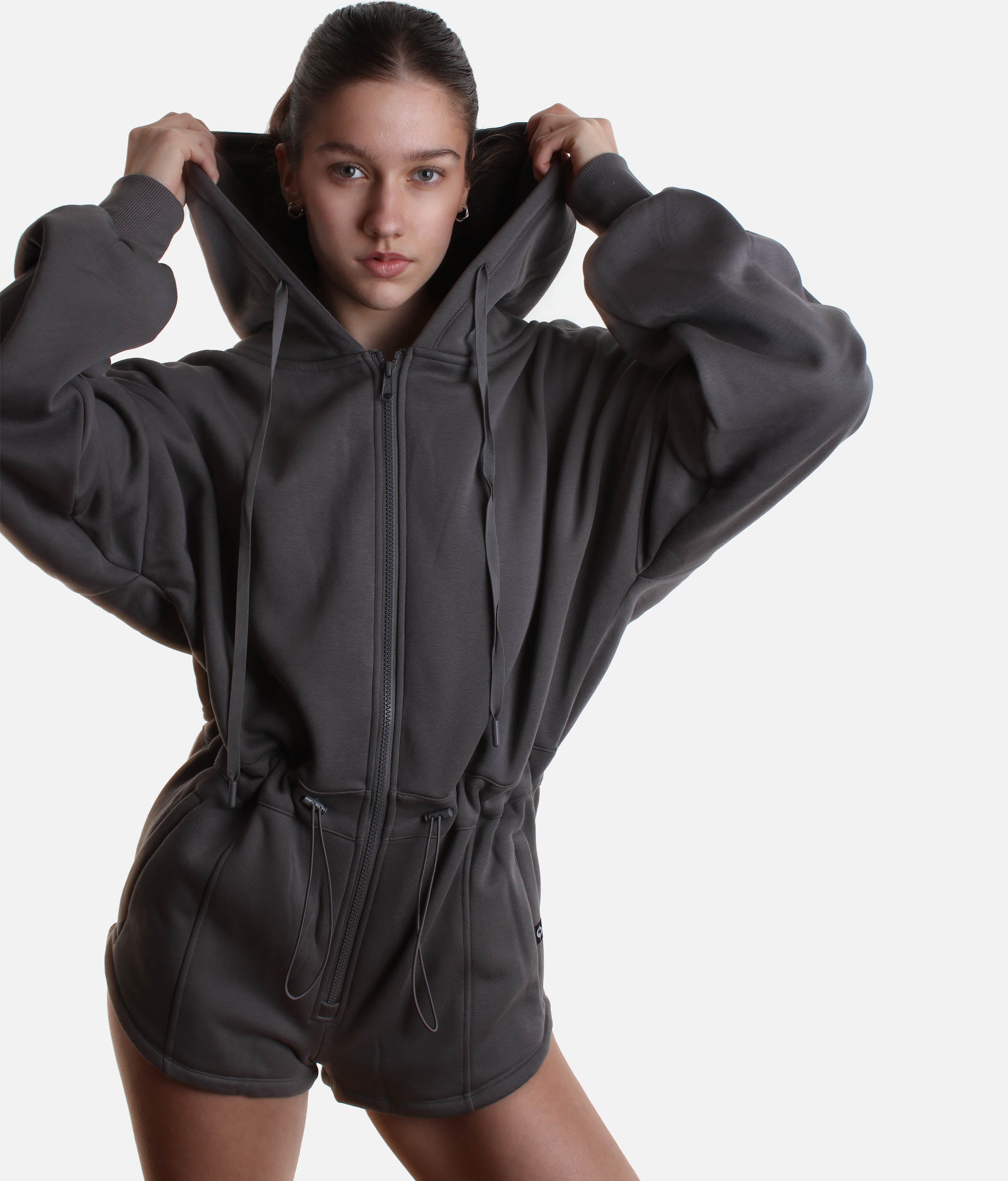 Cozy CLOUD ROMPER - Oversized Hooded Warmup for Dancers