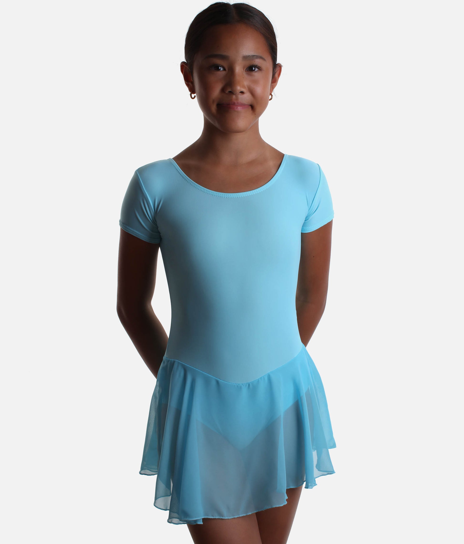 Girls Cap Sleeved Skirted Leotard - RV2383