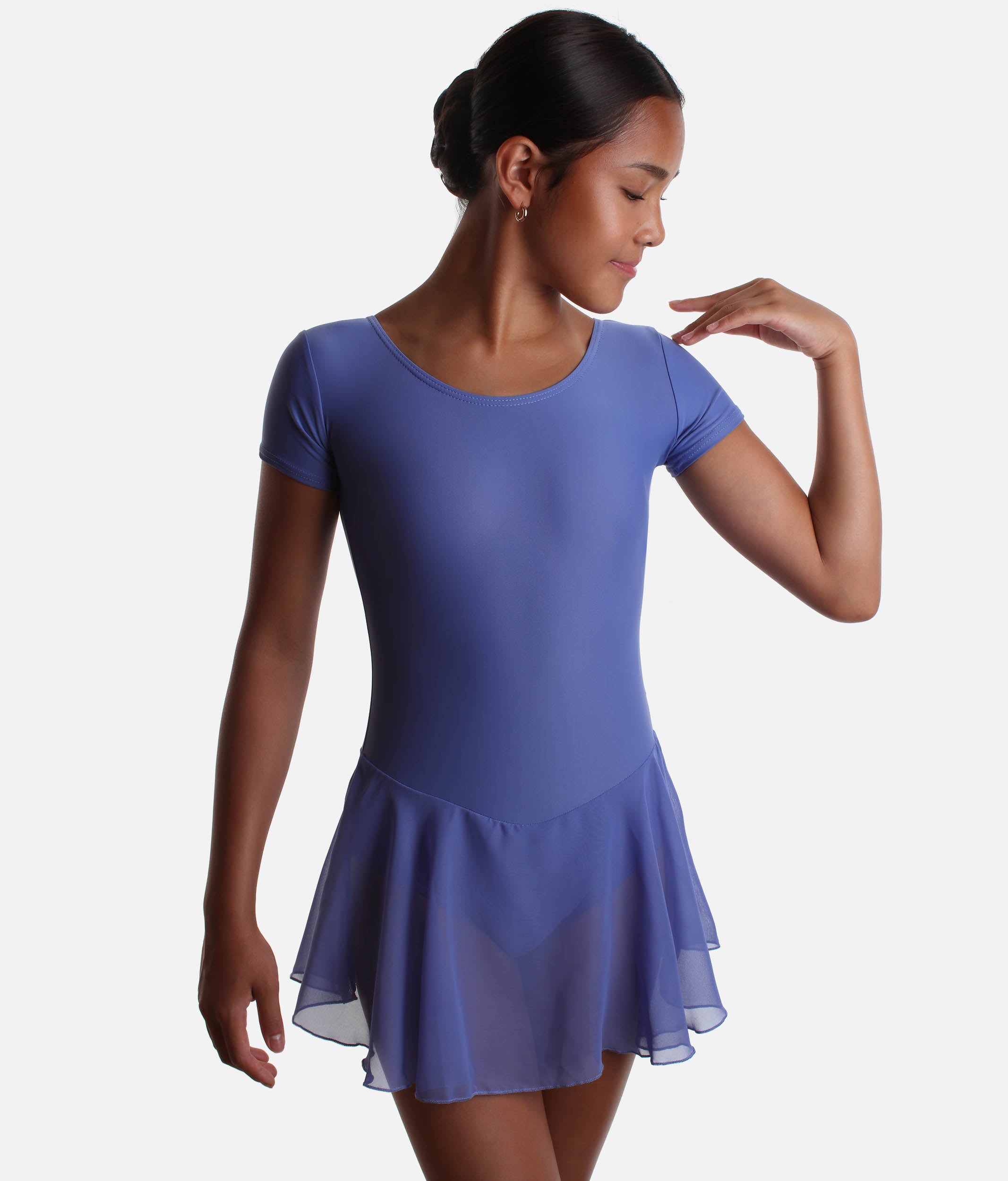 Girls Cap Sleeved Skirted Leotard - RV2383