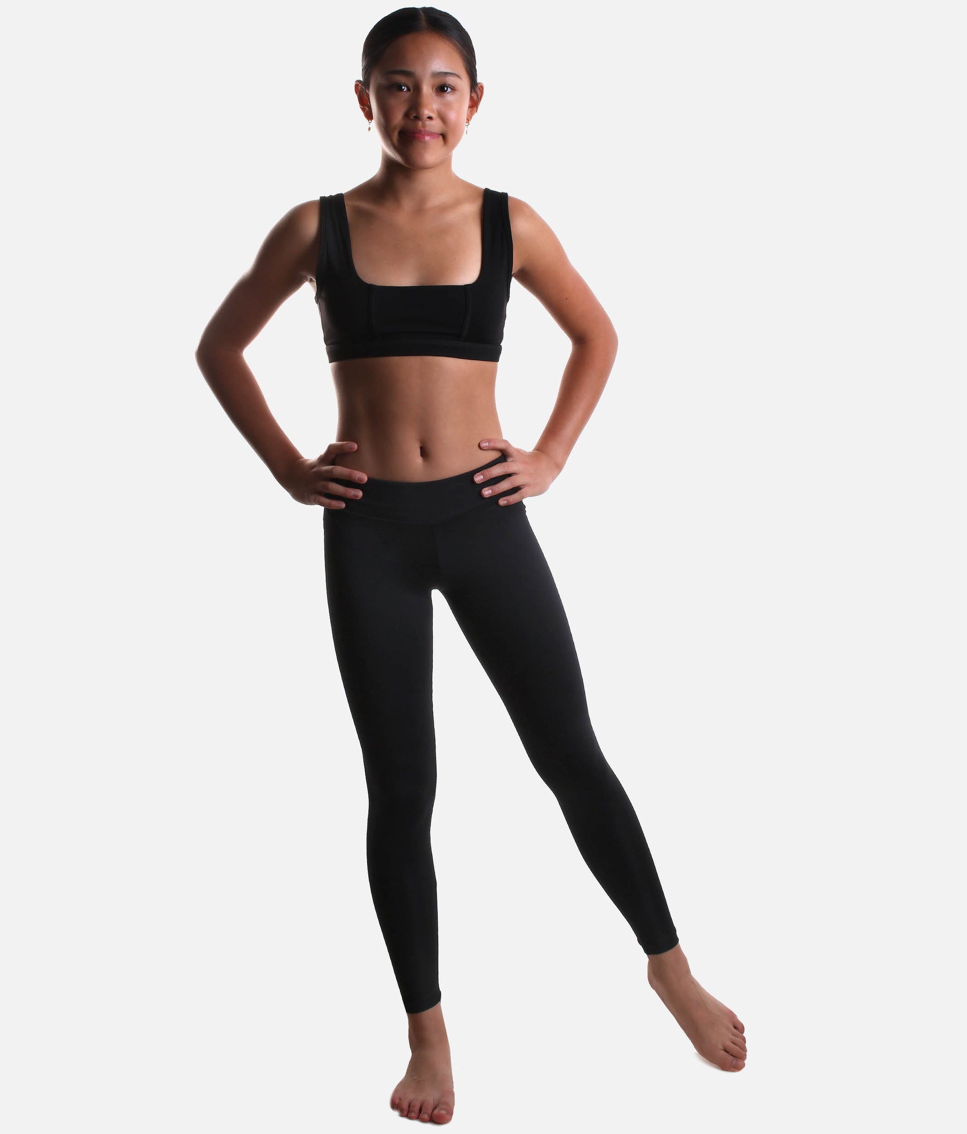 Girls Dance Leggings, Full-Length Buttery Soft for Young Dancers - SL156