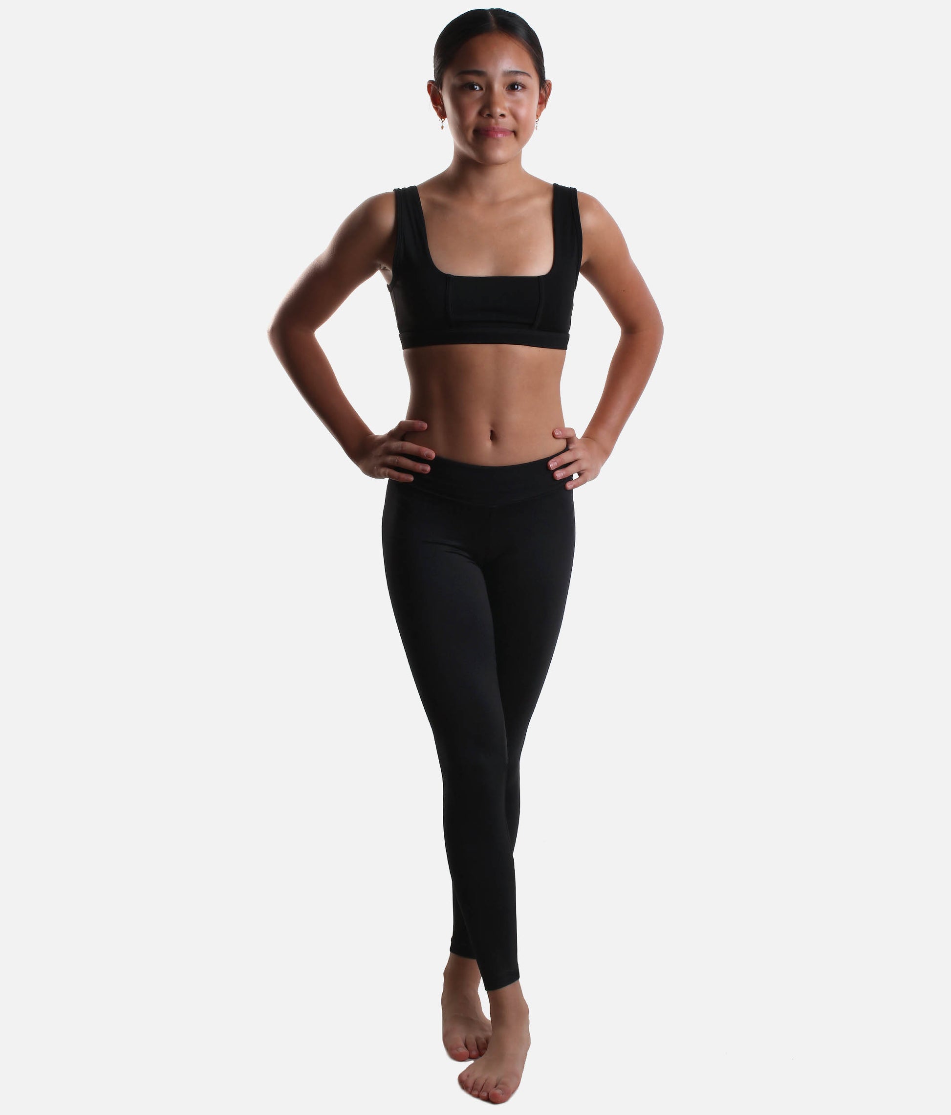 Girls Dance Leggings, Full-Length Buttery Soft for Young Dancers - SL156