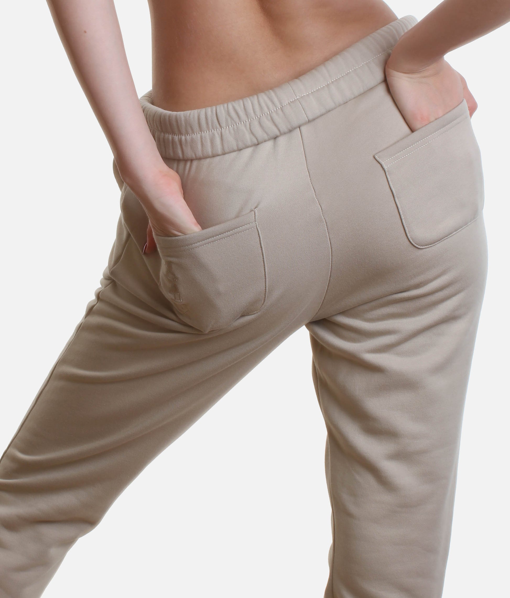 Rollover Waist Sweatpants – Oversized Cozy Fleece Joggers with Pockets