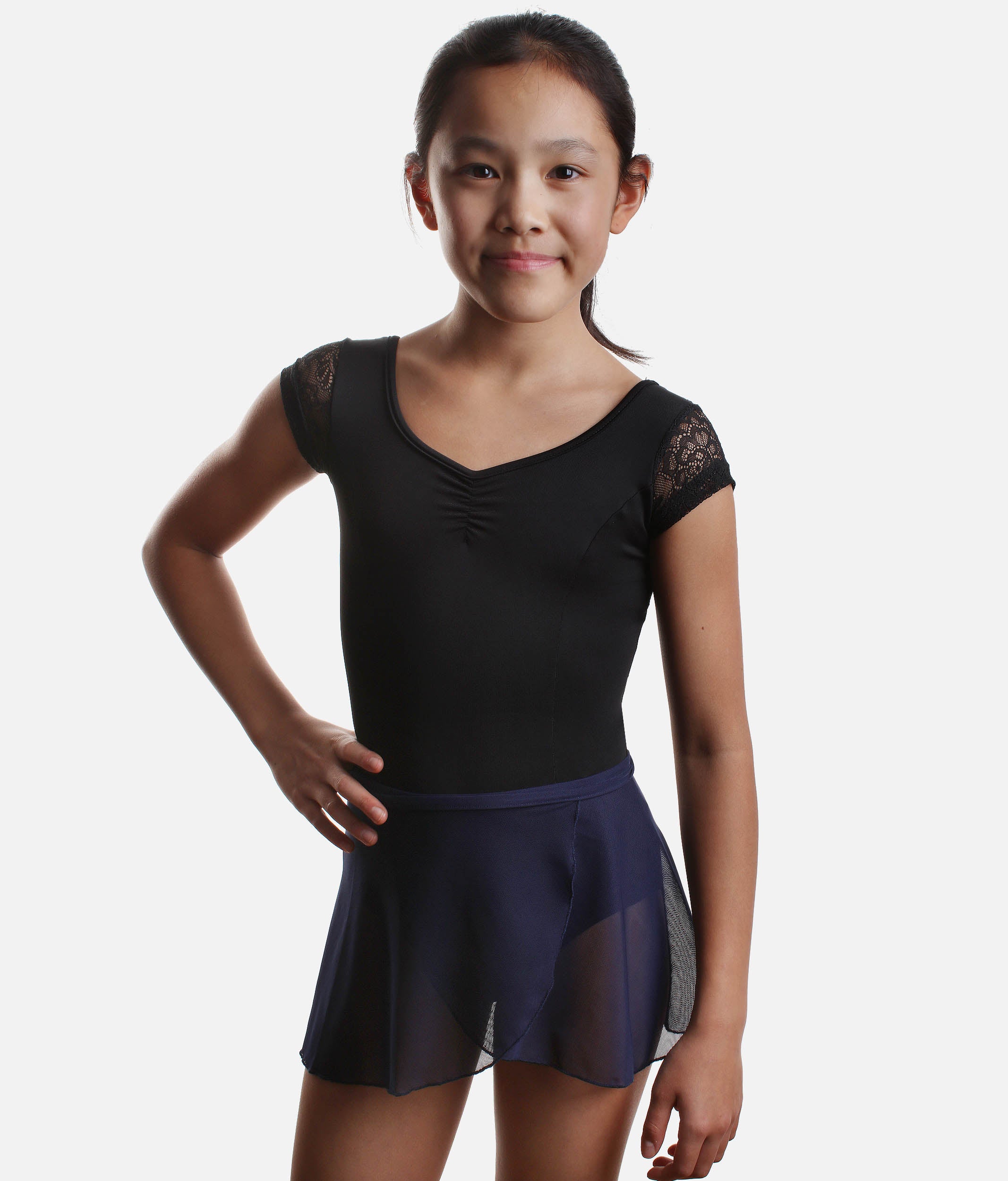Girls Wrap Ballet Skirt, Lightweight Dancewear with Elegant Fit - TOMOMI
