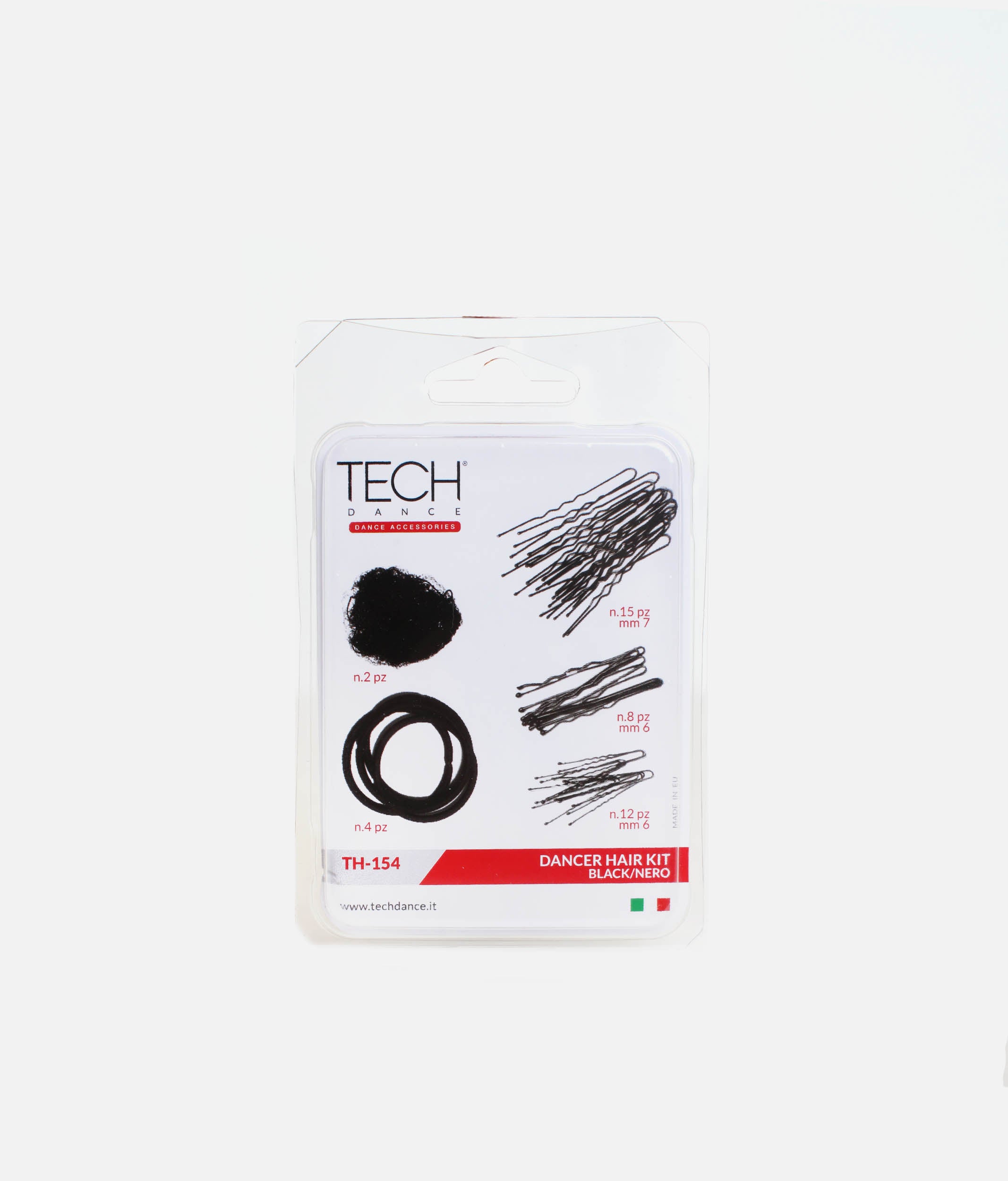 Black Accessories Set, Complete Bun Kit for Dancers & Performers - TH154