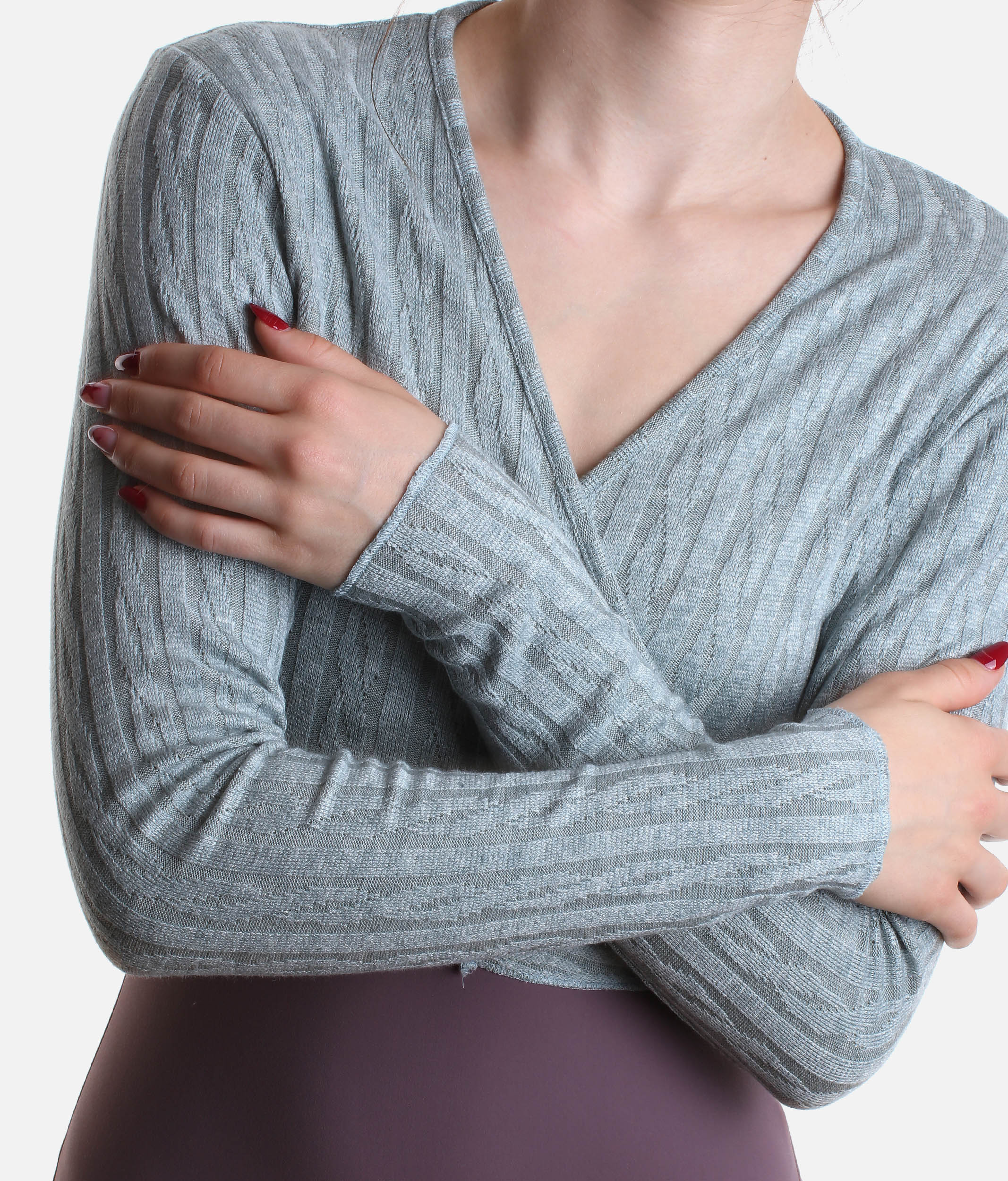 Thea Ballet Wrap Sweater, Ultra Soft Dance Warm-Up Top - DA5030