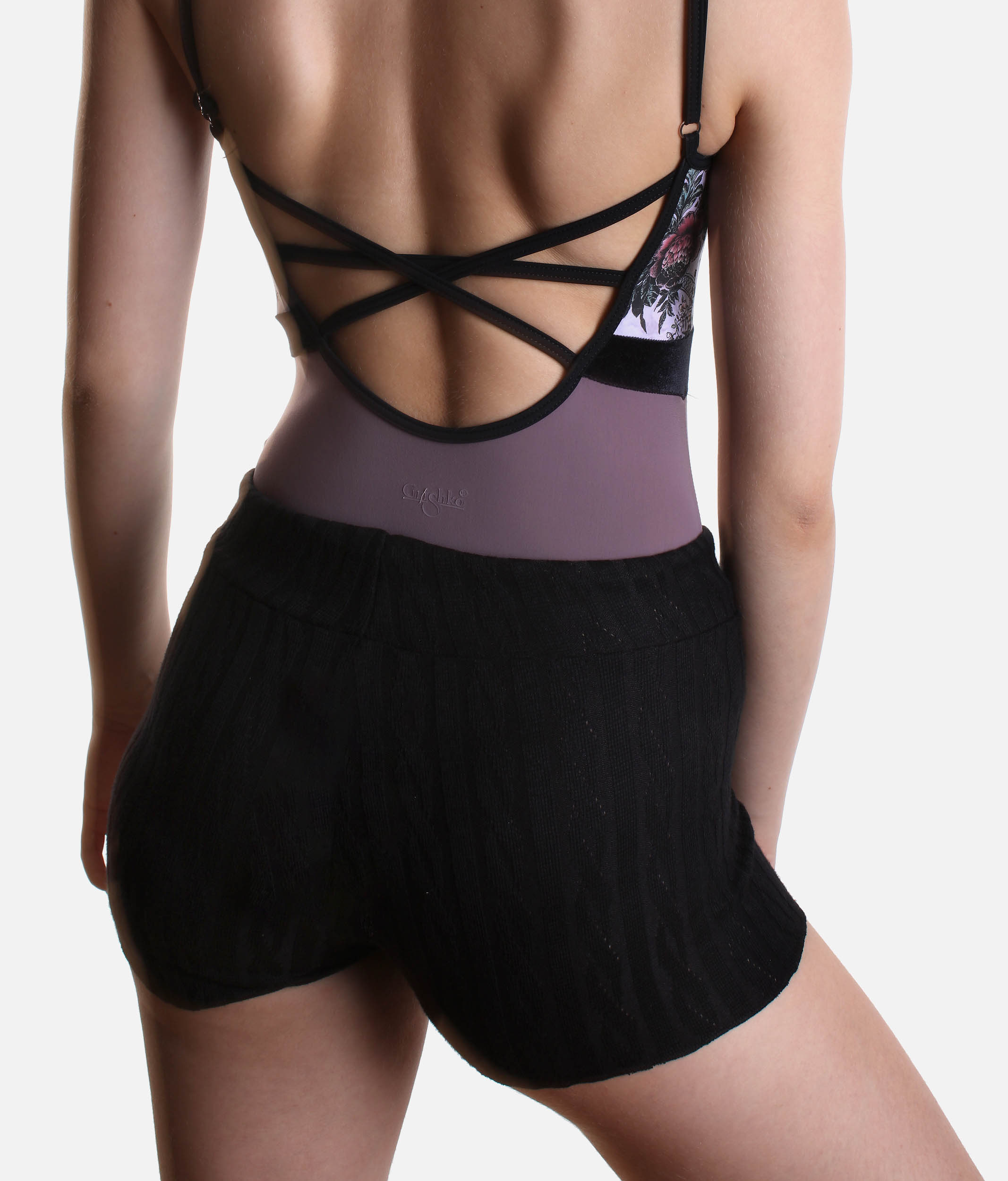 Thelma Knit Dance Shorts, High Waist Warm-Up for Ballet Dancers - DA5031