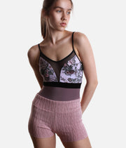 Thelma Knit Dance Shorts, High Waist Warm-Up for Ballet Dancers - DA5031