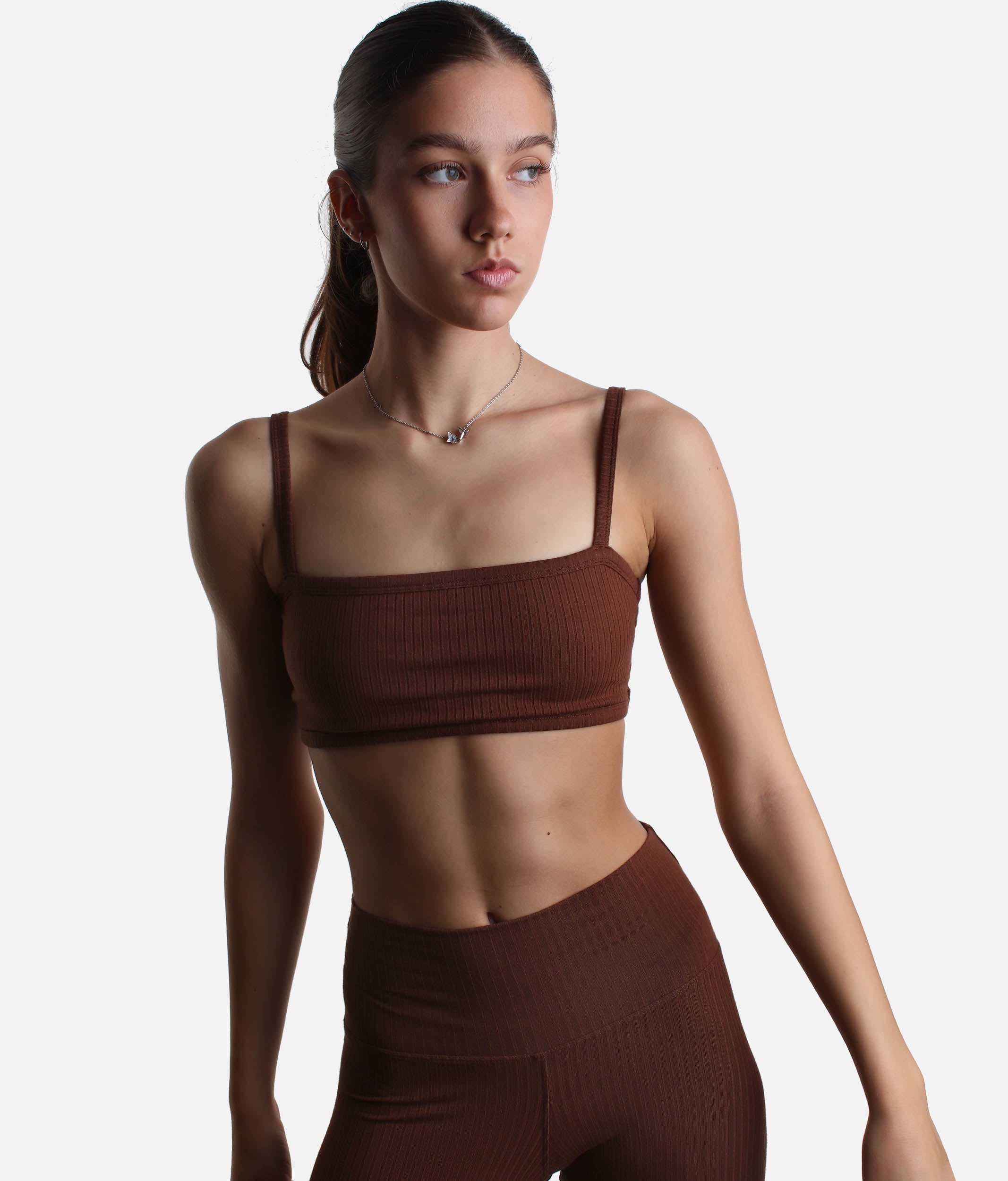 Soft Knit Yoga Bra, Low-Impact & Gentle Everyday Support - RIB BRALETTE