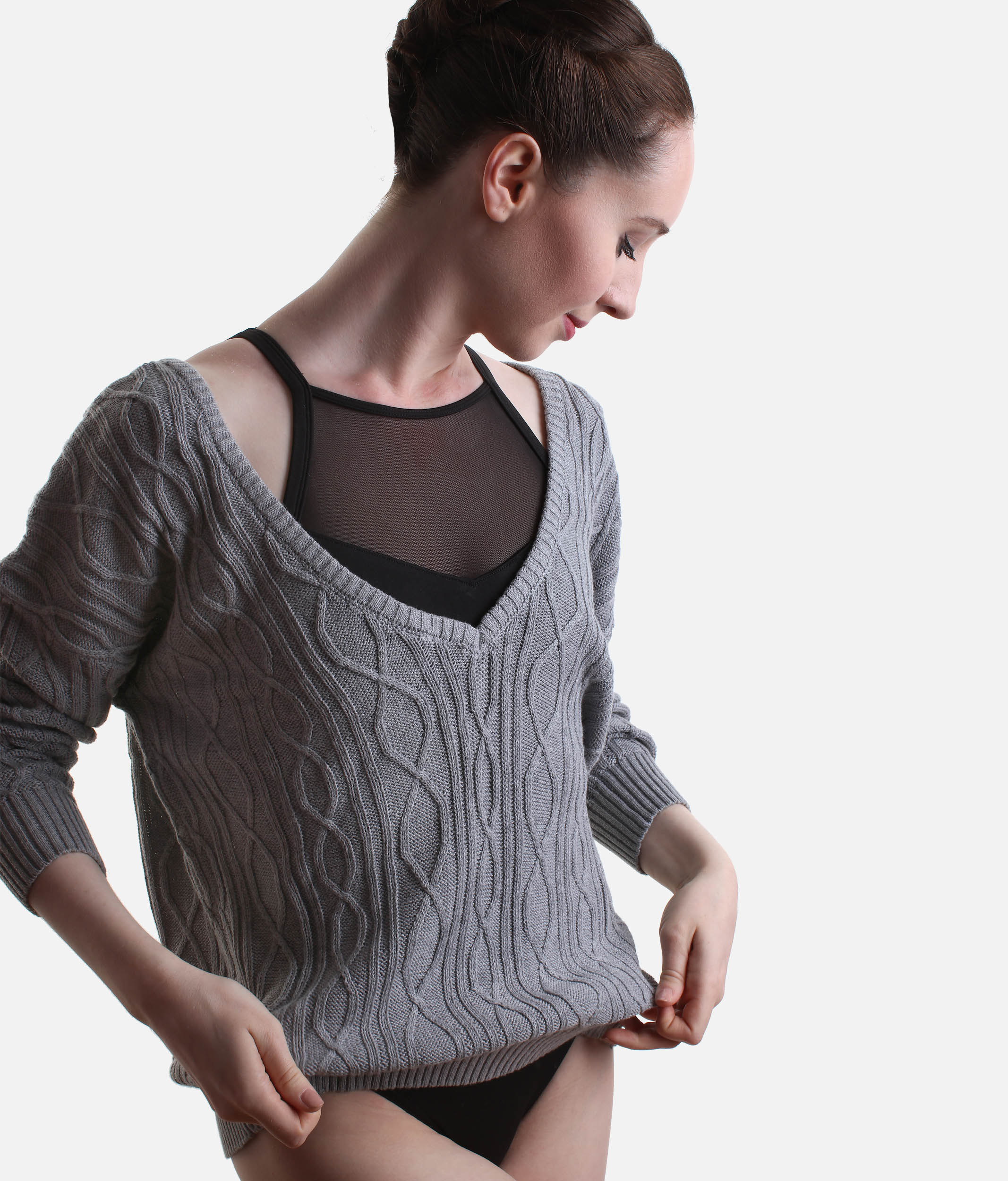 Granada Reversible Sweater, Cozy Ballet Warm-Up Layer for Dancers - Z30014