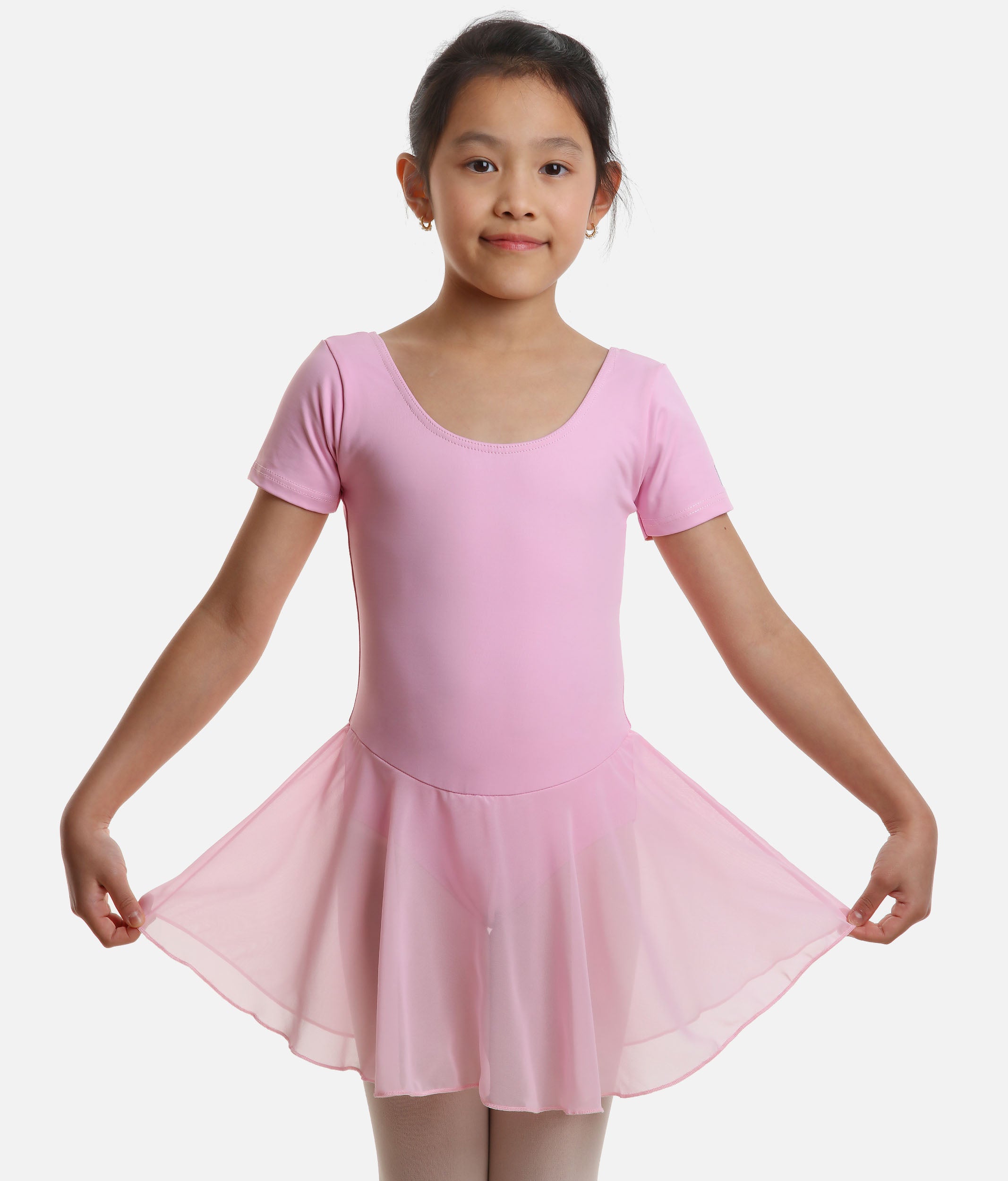 Sweethoney Pink factory Floral Skirted Leotard