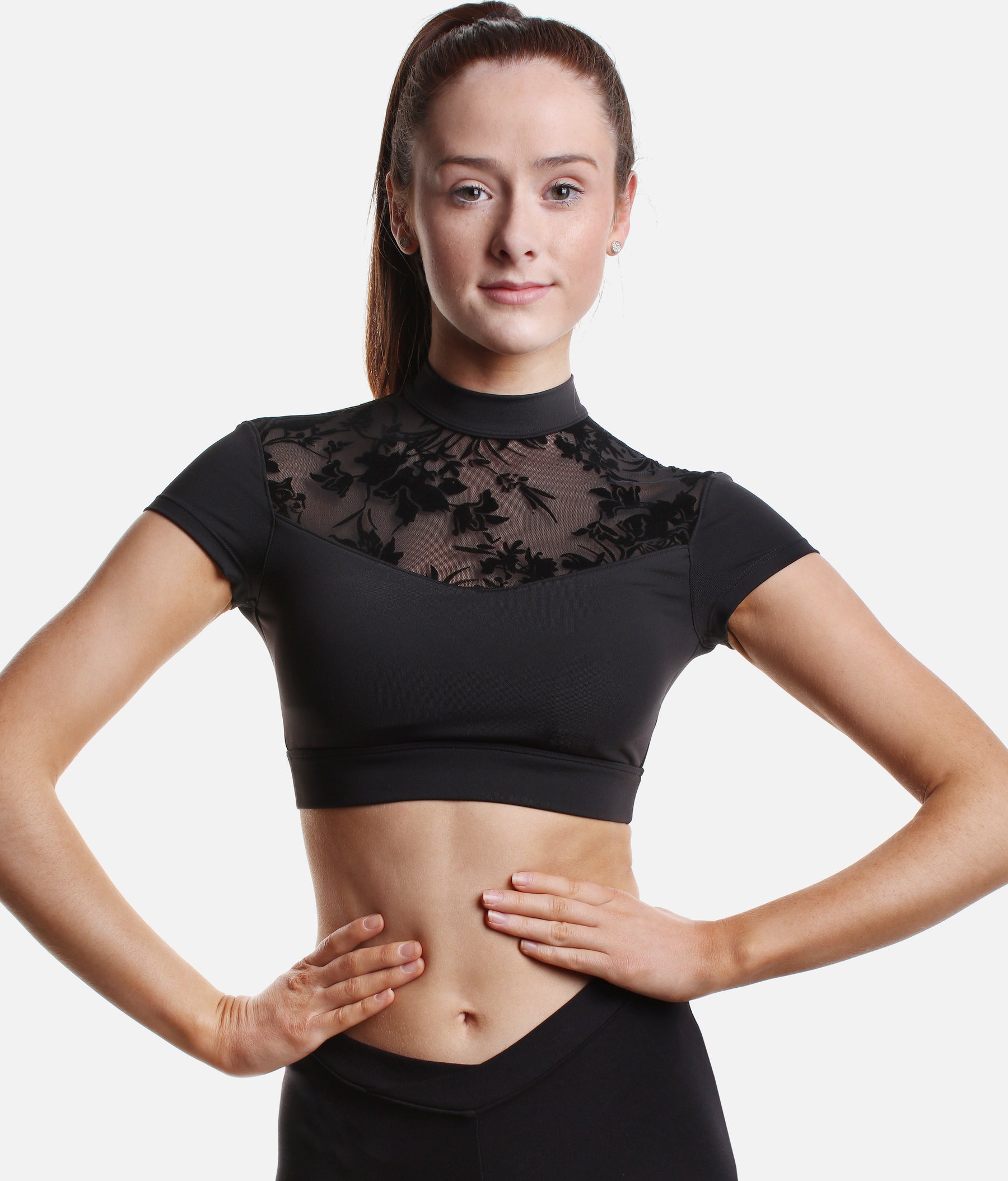 Cap Sleeve Crop Top - FT 5222