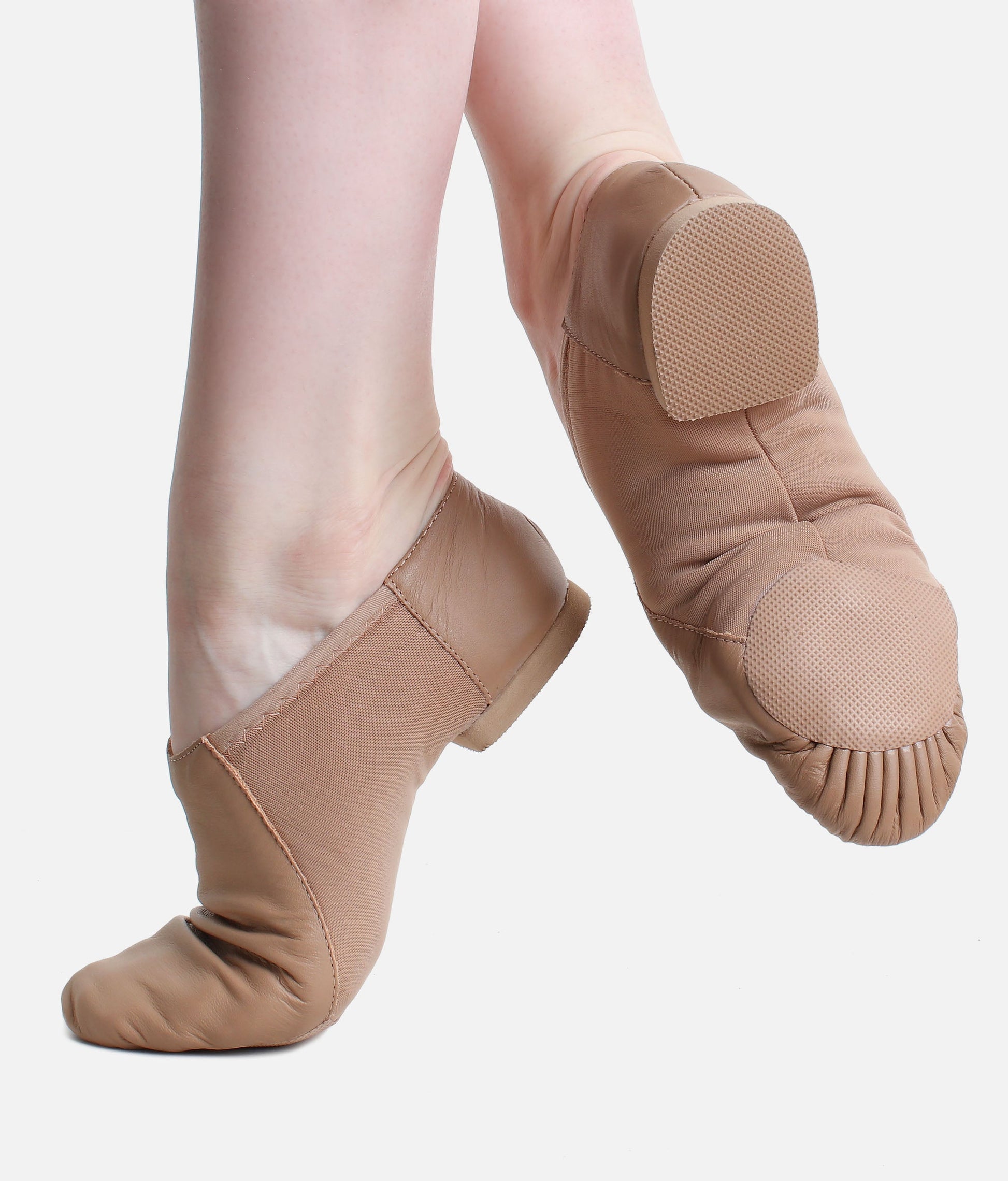 Uni-Flex Jazz Shoes, Flexible Leather Split Sole Dance Shoes - JZE45