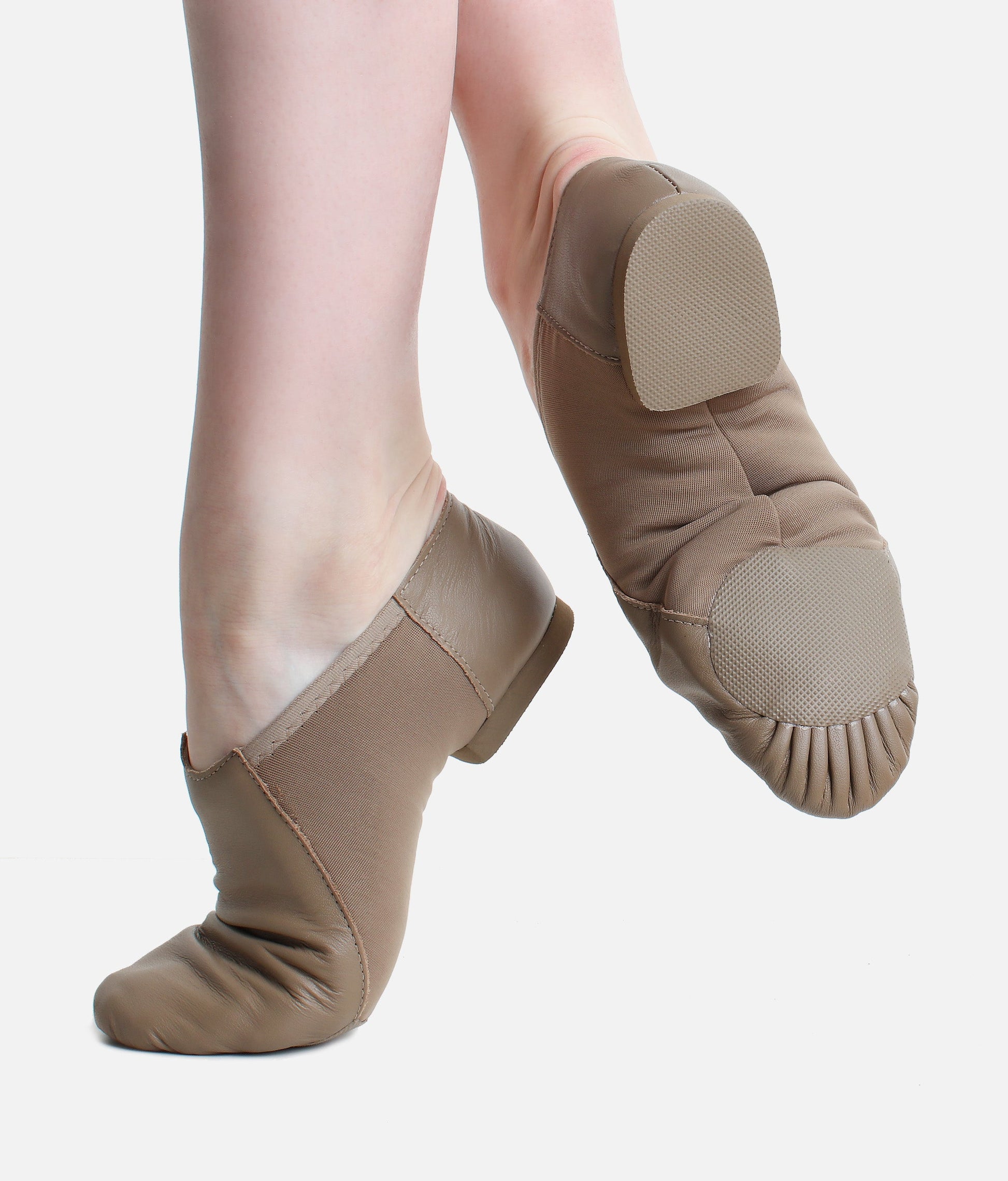 Uni-Flex Jazz Shoes, Flexible Leather Split Sole Dance Shoes - JZE45