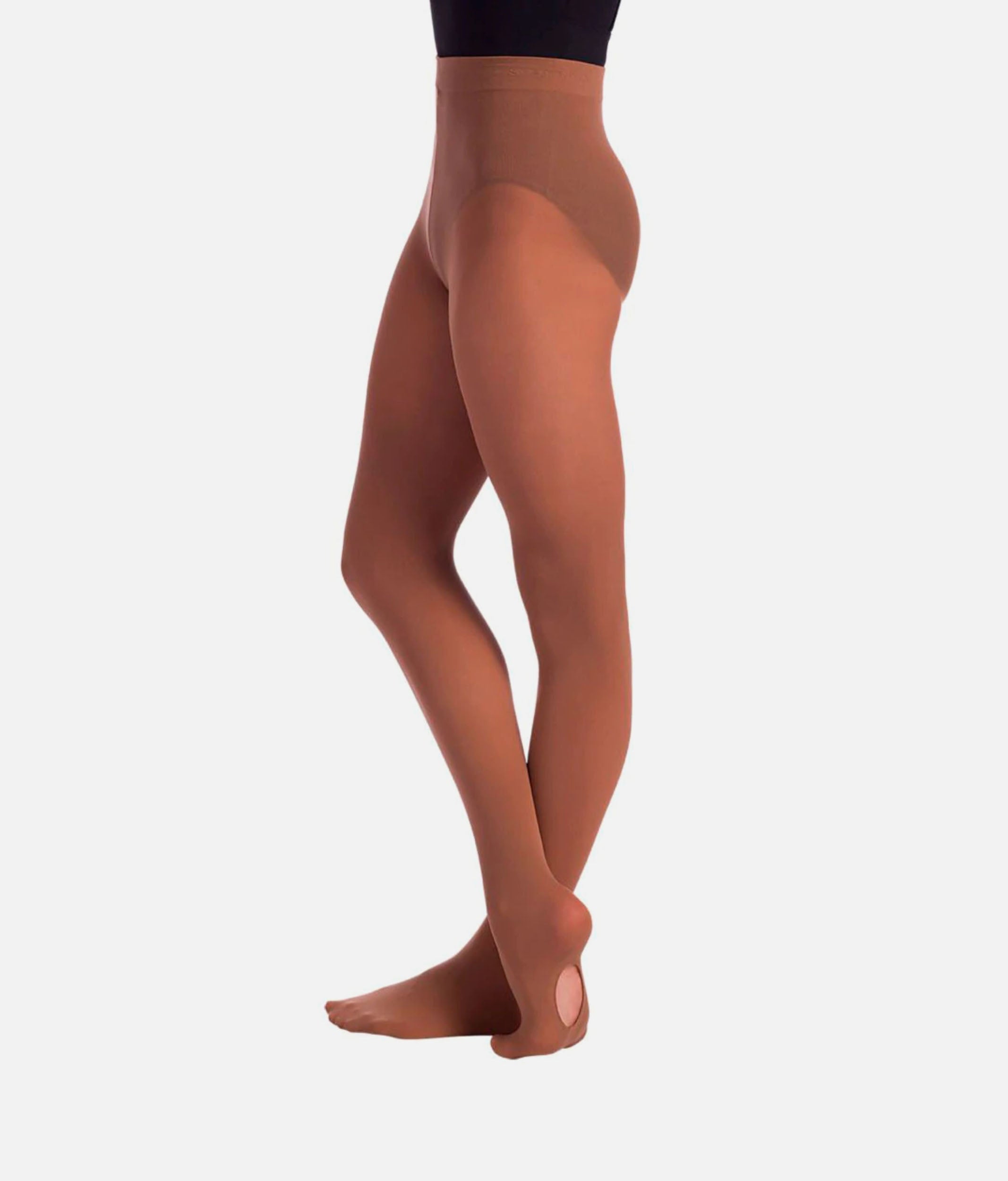 Convertible Dance Tights, Ballet & Pointe Friendly with Matte Look - TS82