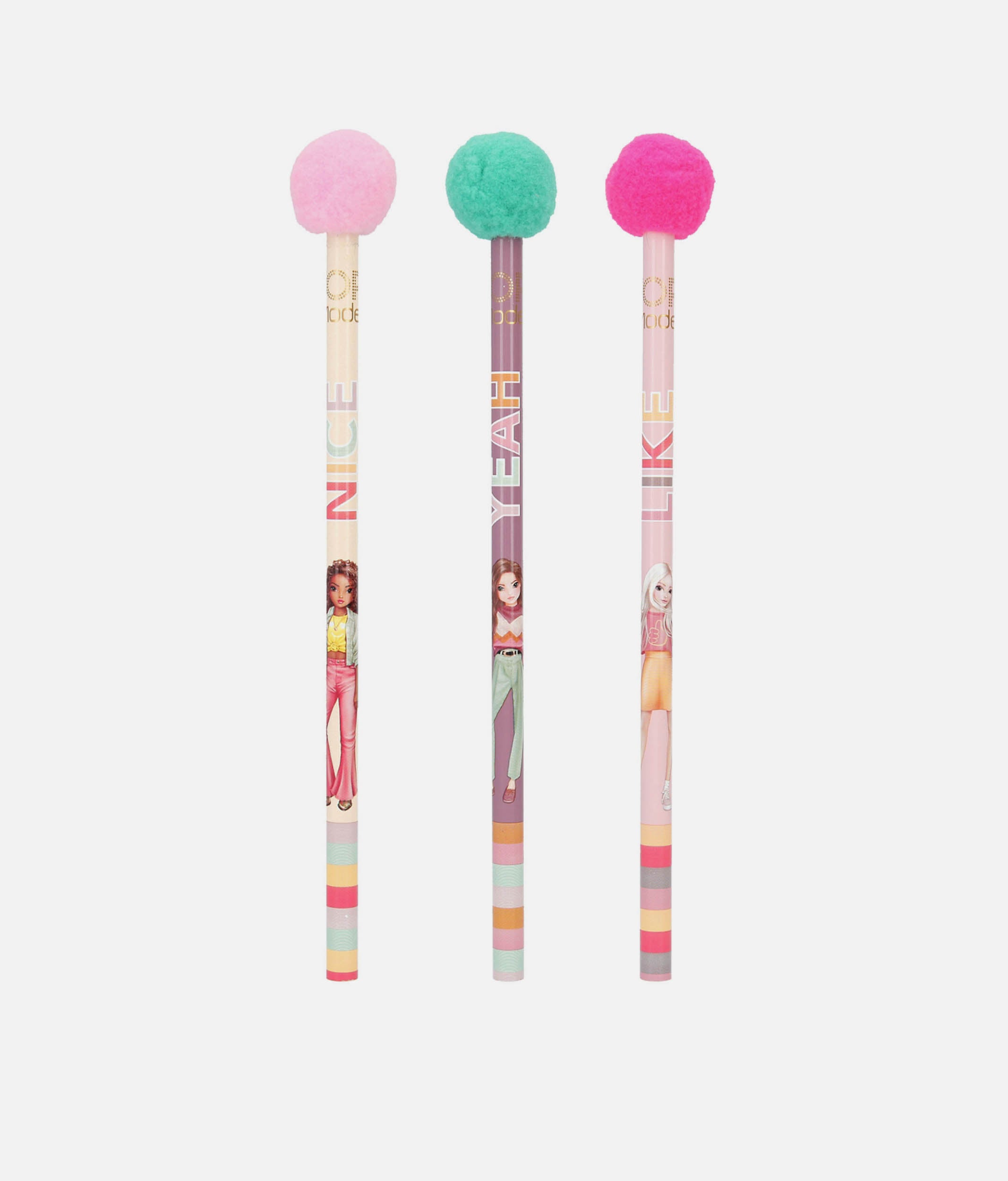 Pencils With Sweet Pompom - 0011899