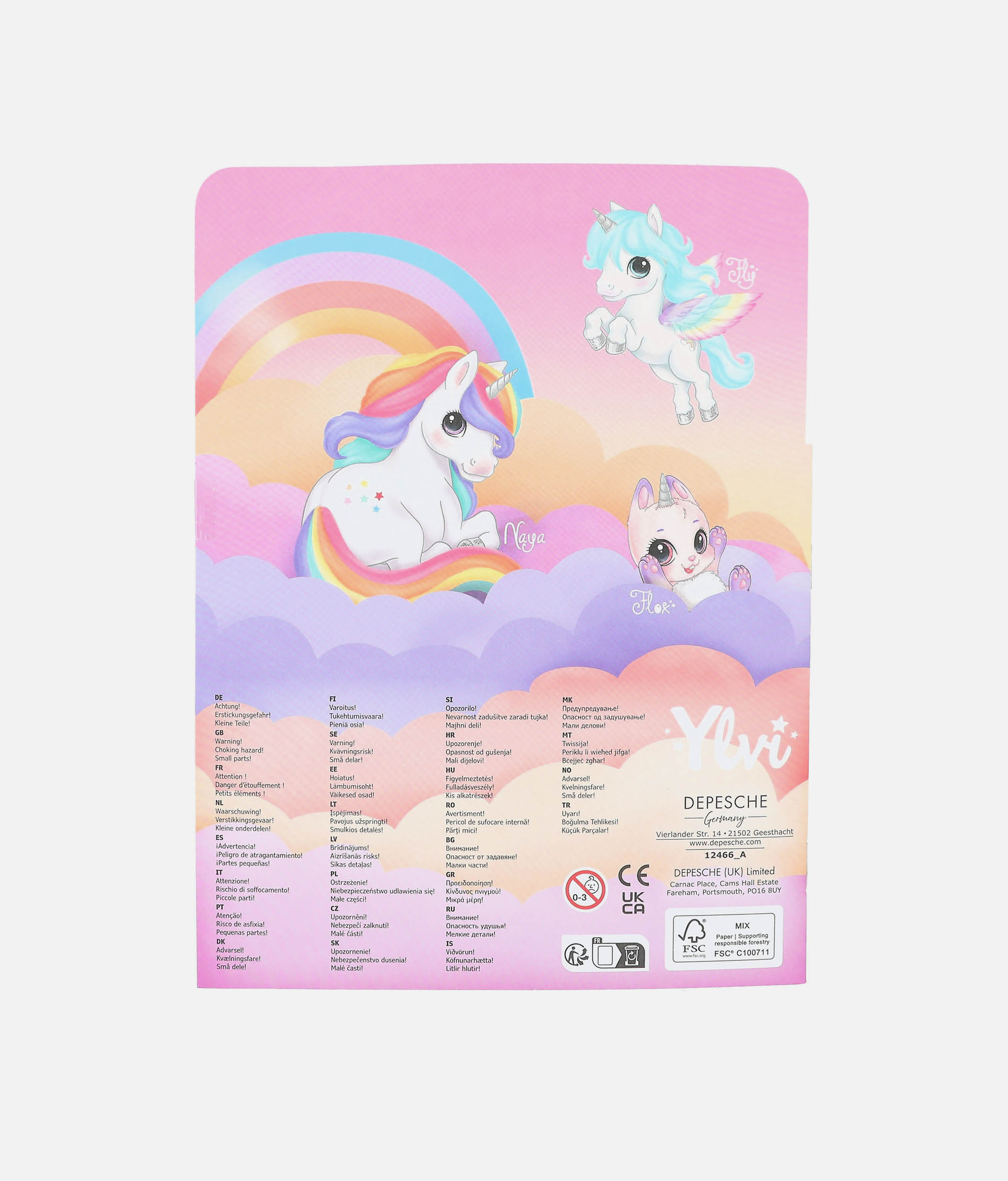Ylvi Unicorn Mini Sticker-Fun Book - 0012466