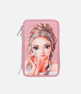 Triple Pencil Case GLITTER QUEEN - 0012522