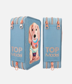 TOPModel Triple Pencil Case With Application  - 0012561