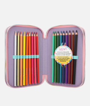 Triple Pencil Case UNICORN RAINBOW - 0012616