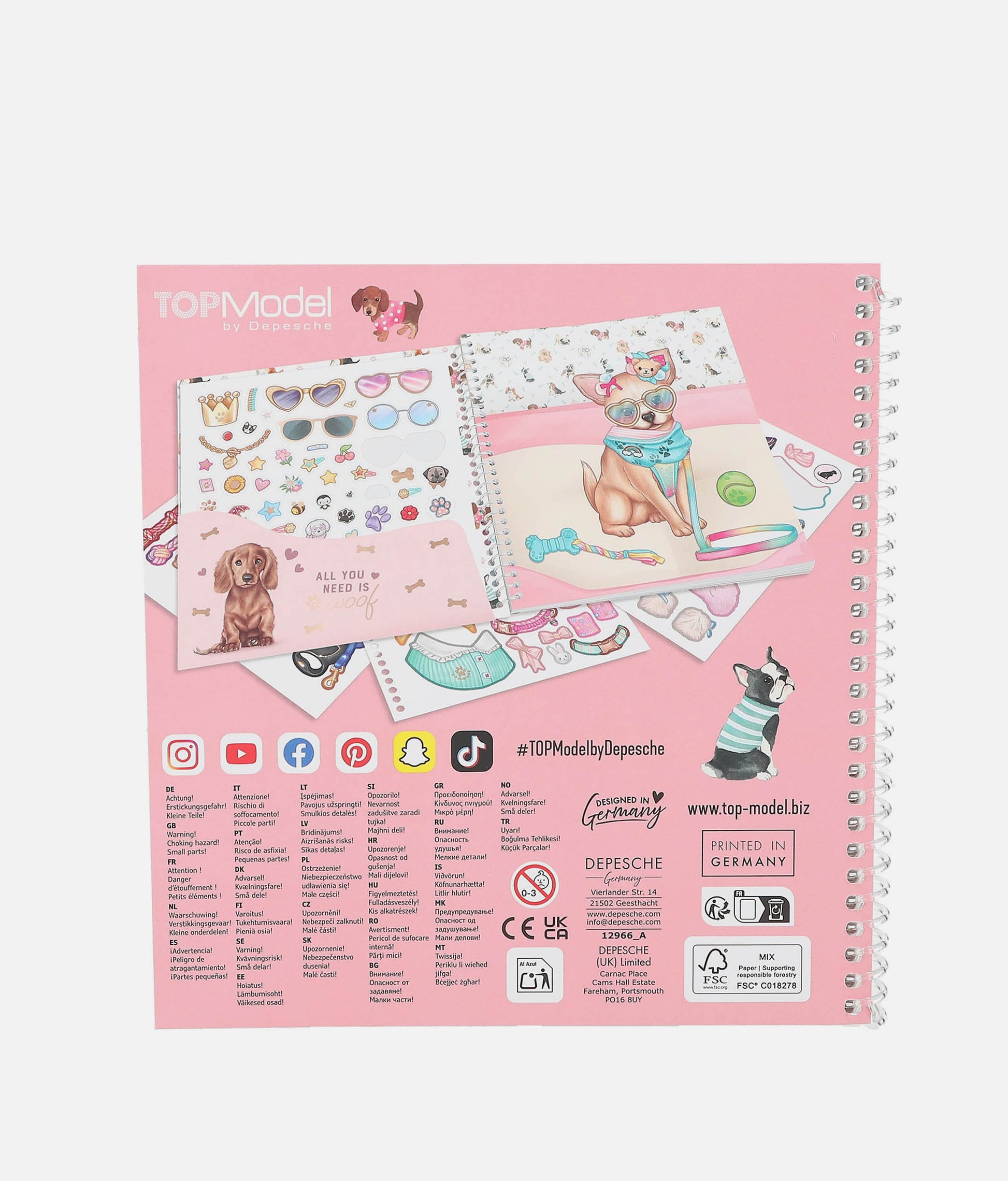 TOPModel Dress Me Up Stickerbook - 0012966