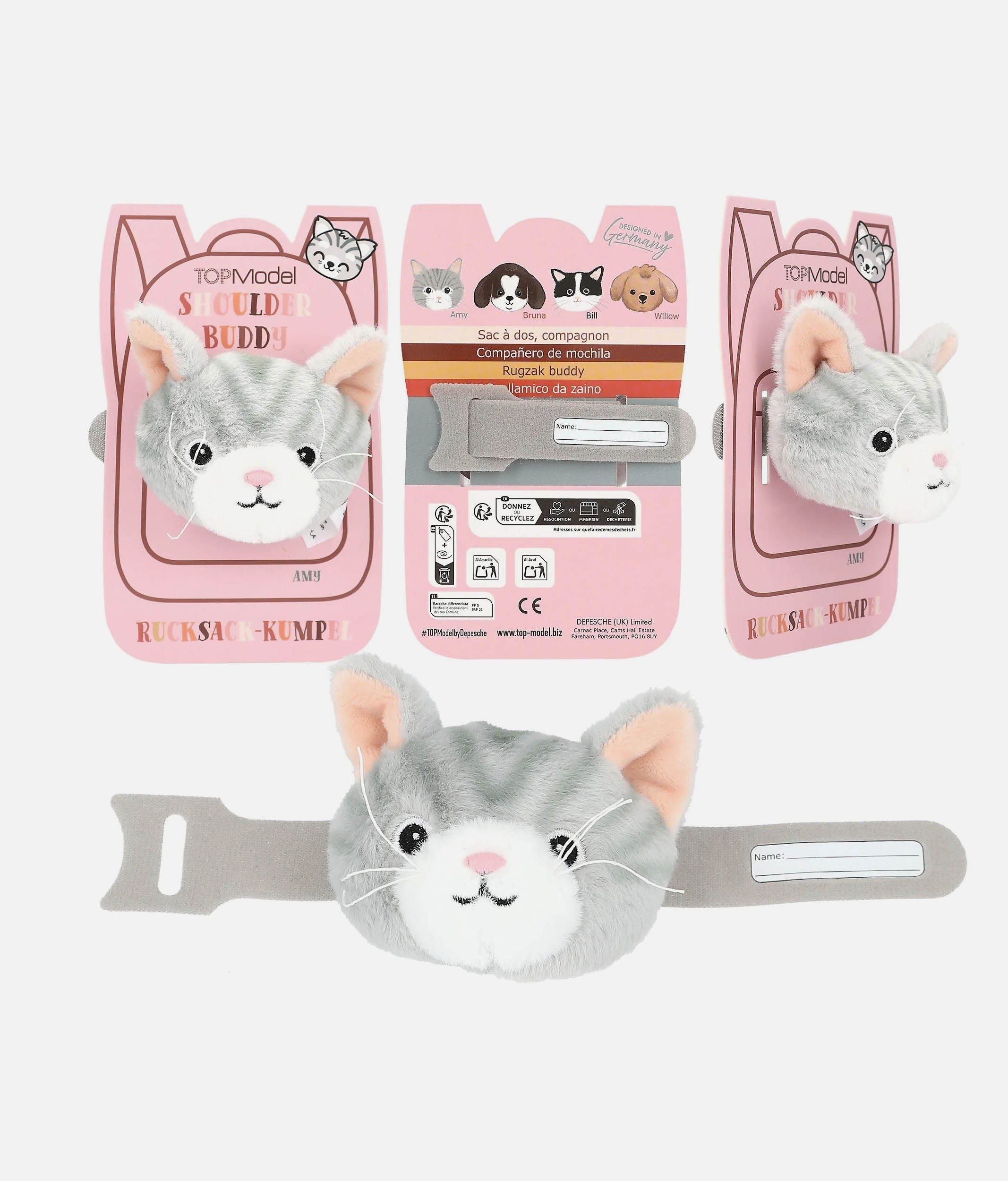 TOPModel Shoulder Buddy, Plush Backpack Accessory - 0013728