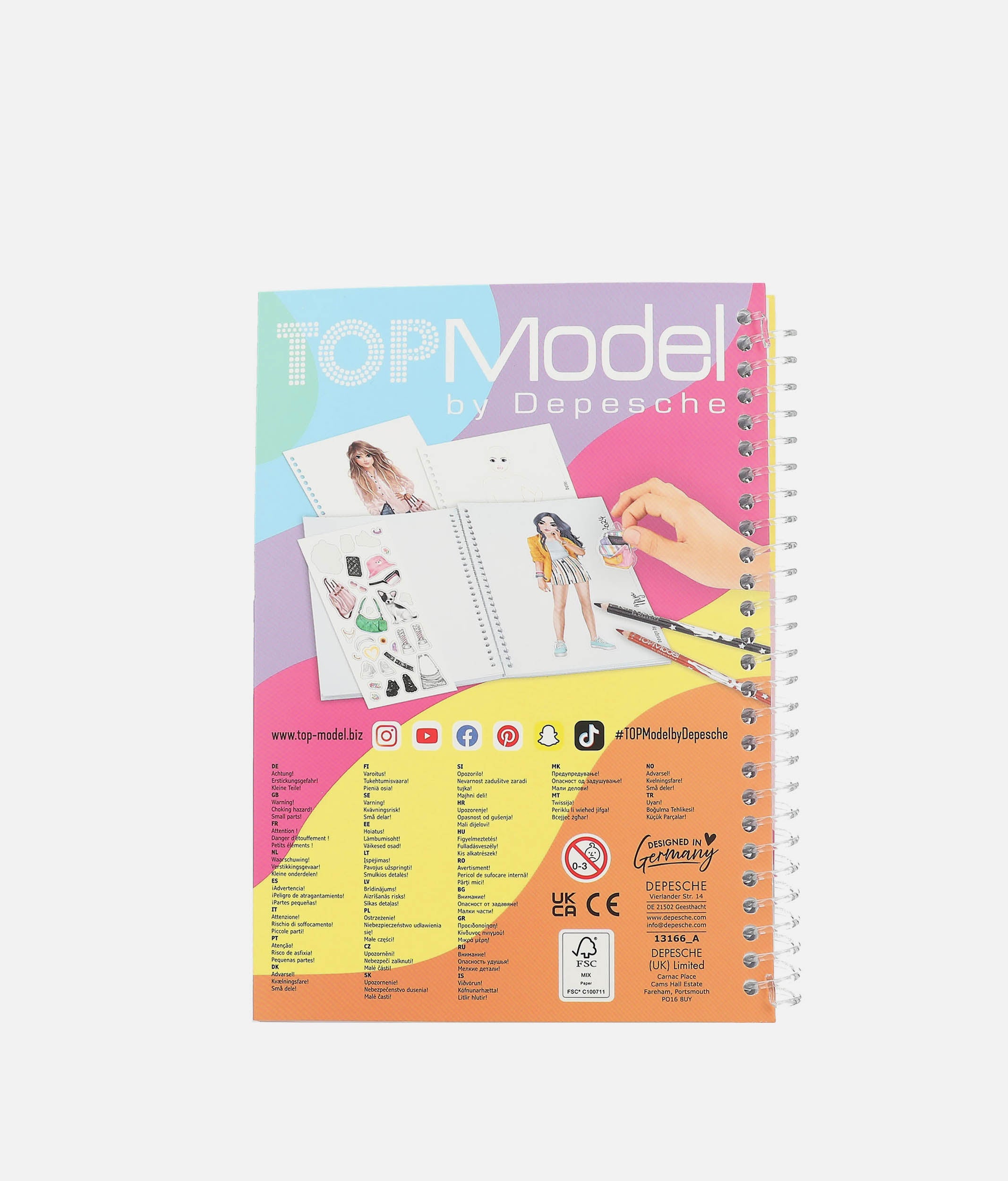 TOPModel Pocket Colouring Book - 0013166